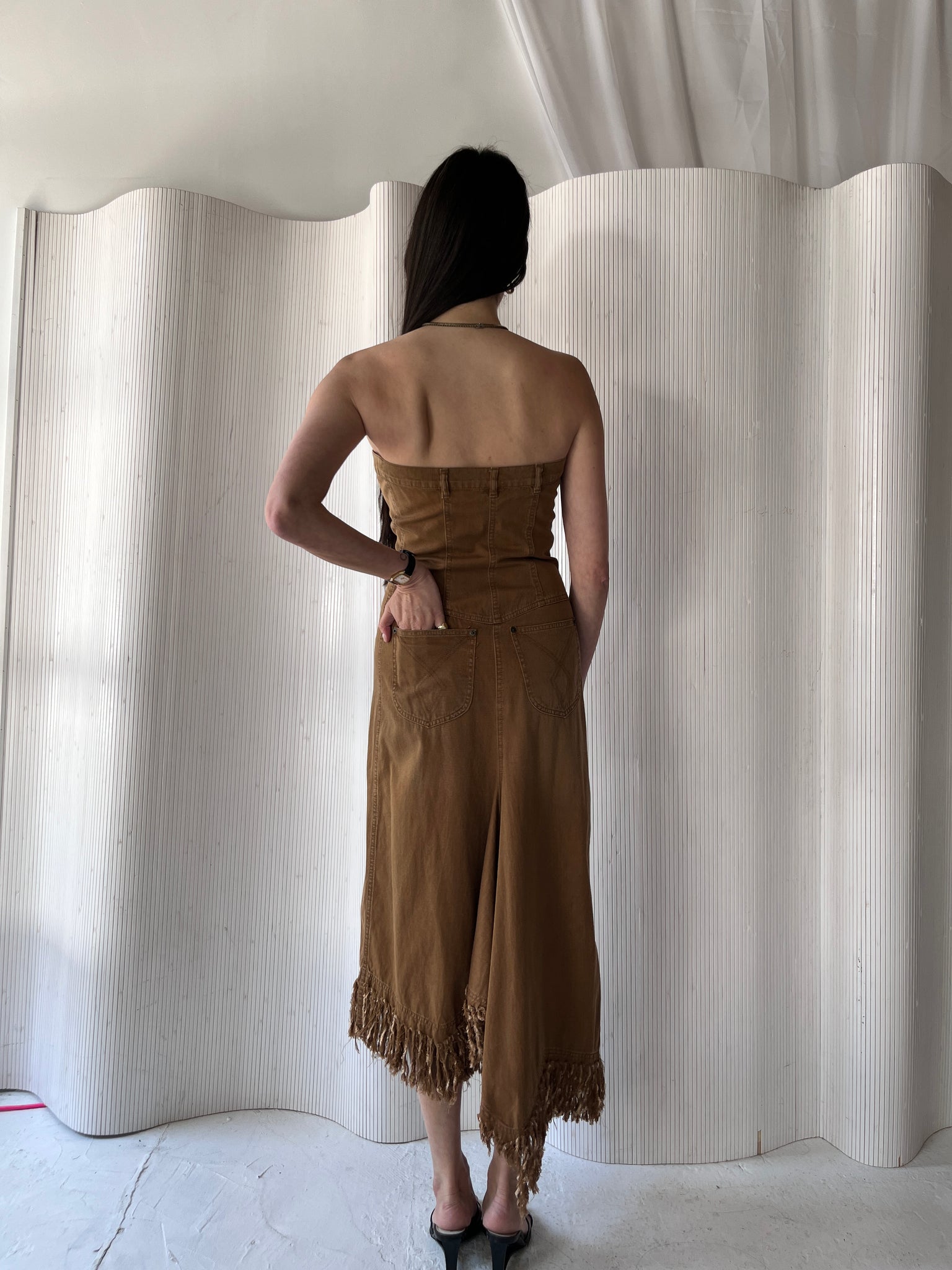 Plein Sud Jeans 1900s Brown Dress