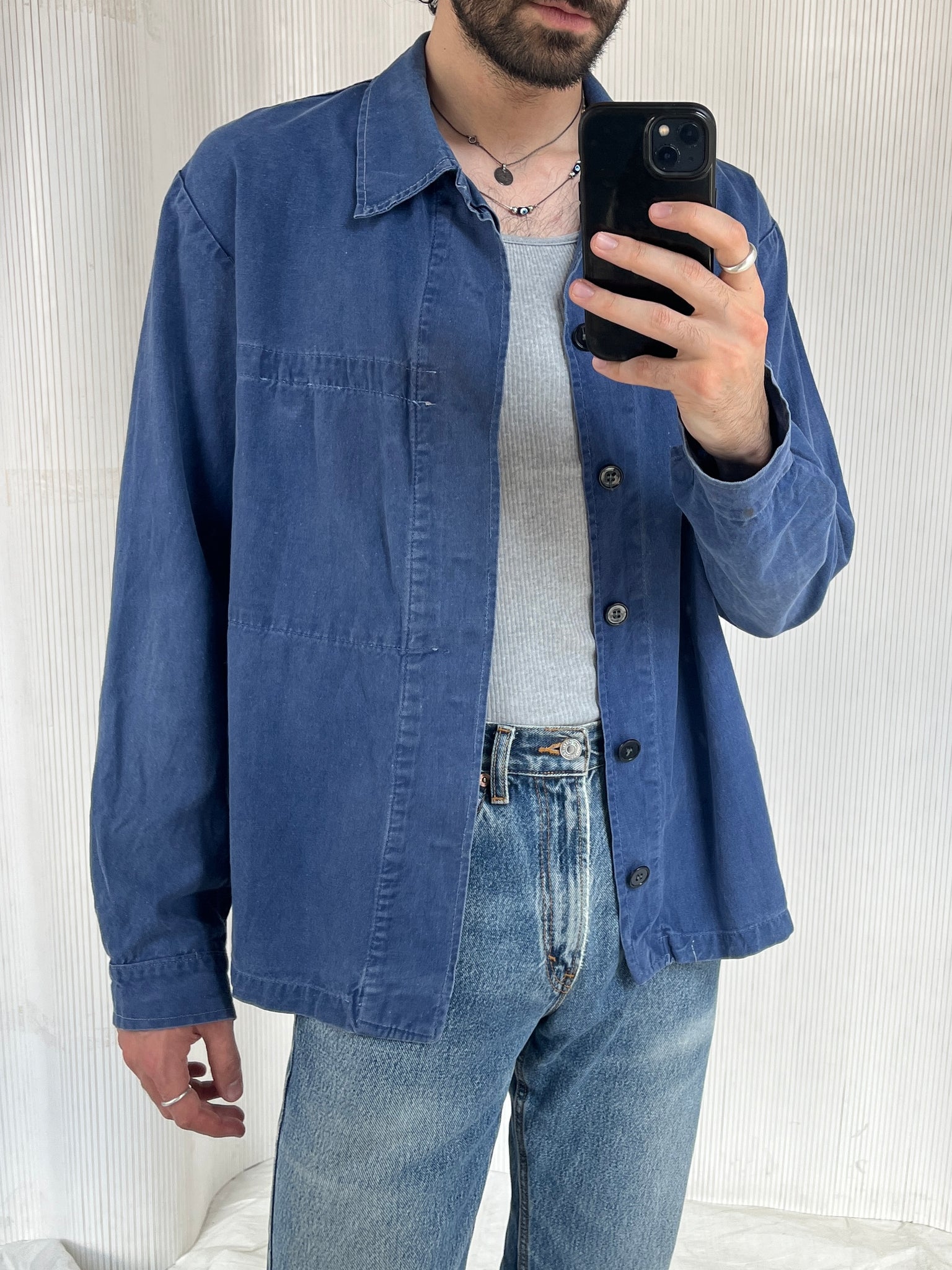 Distressed European Chore Coat