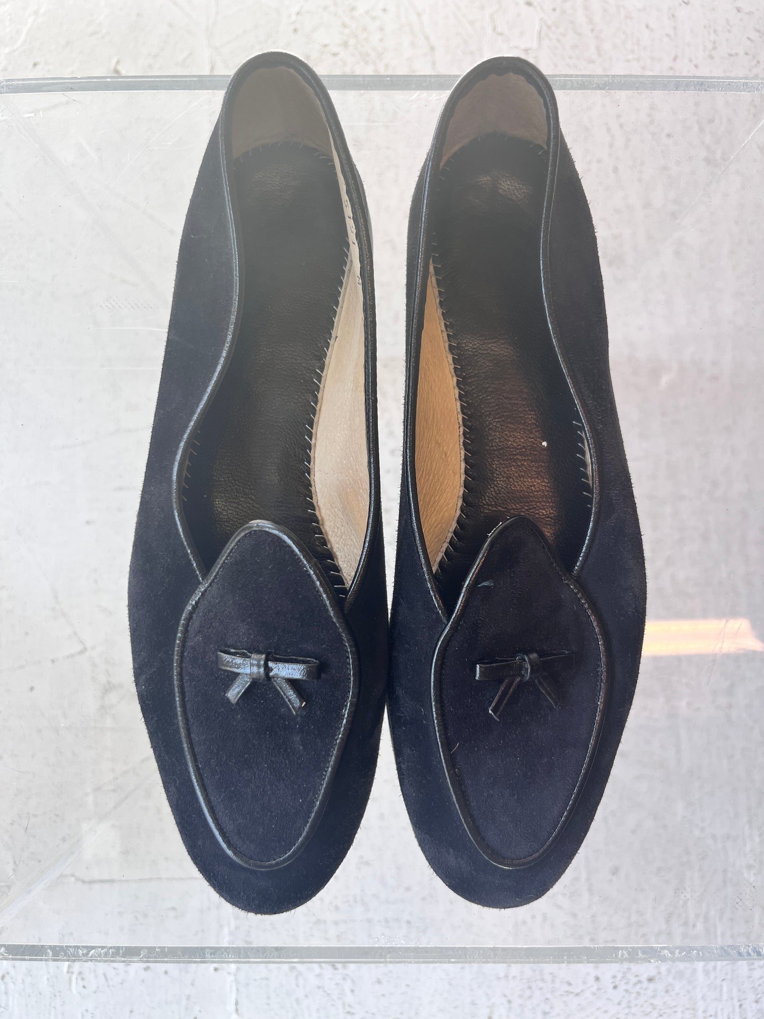 Black belgian loafer