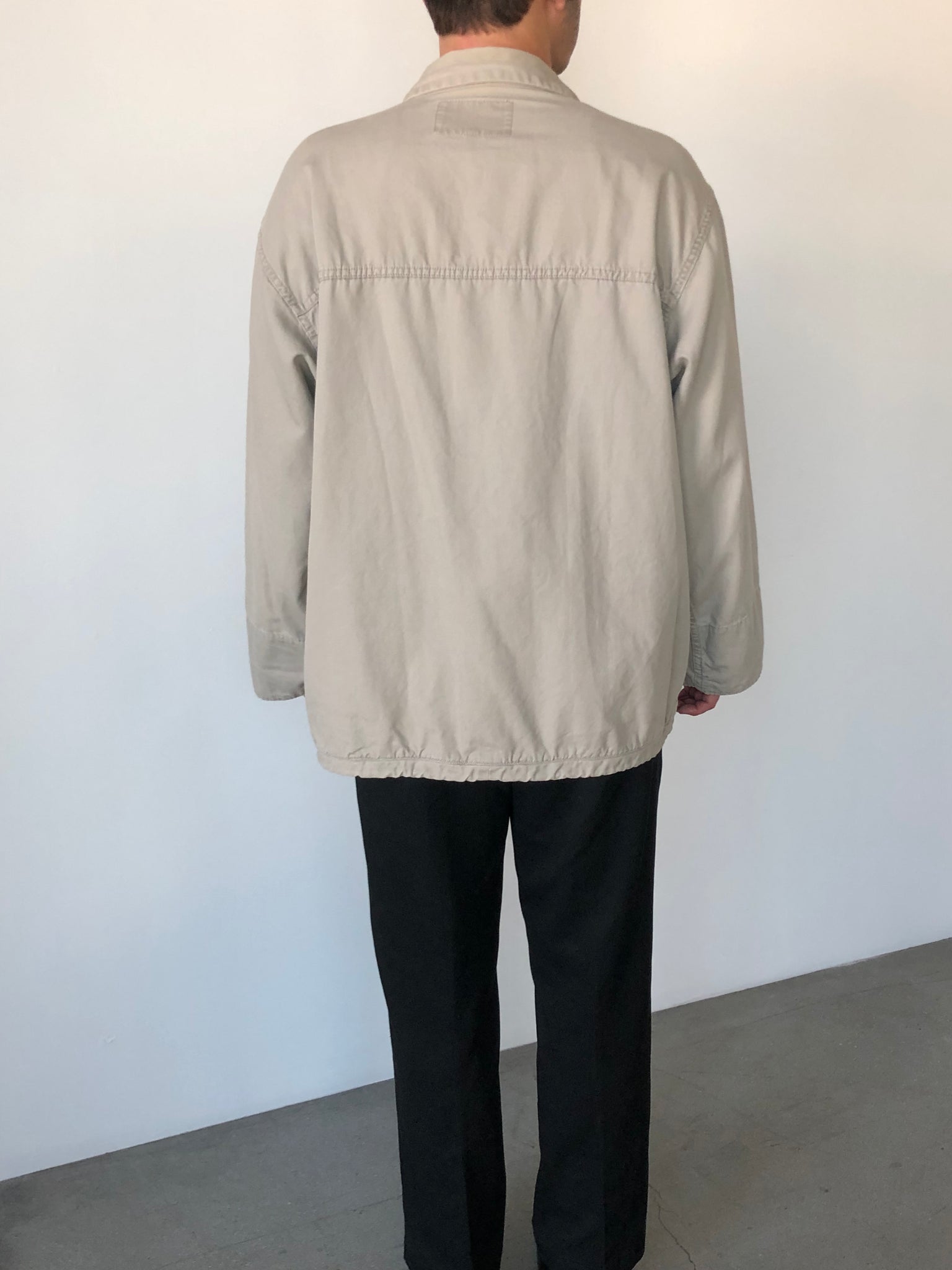 Guess Khaki Canvas Raglan Barn Jacket