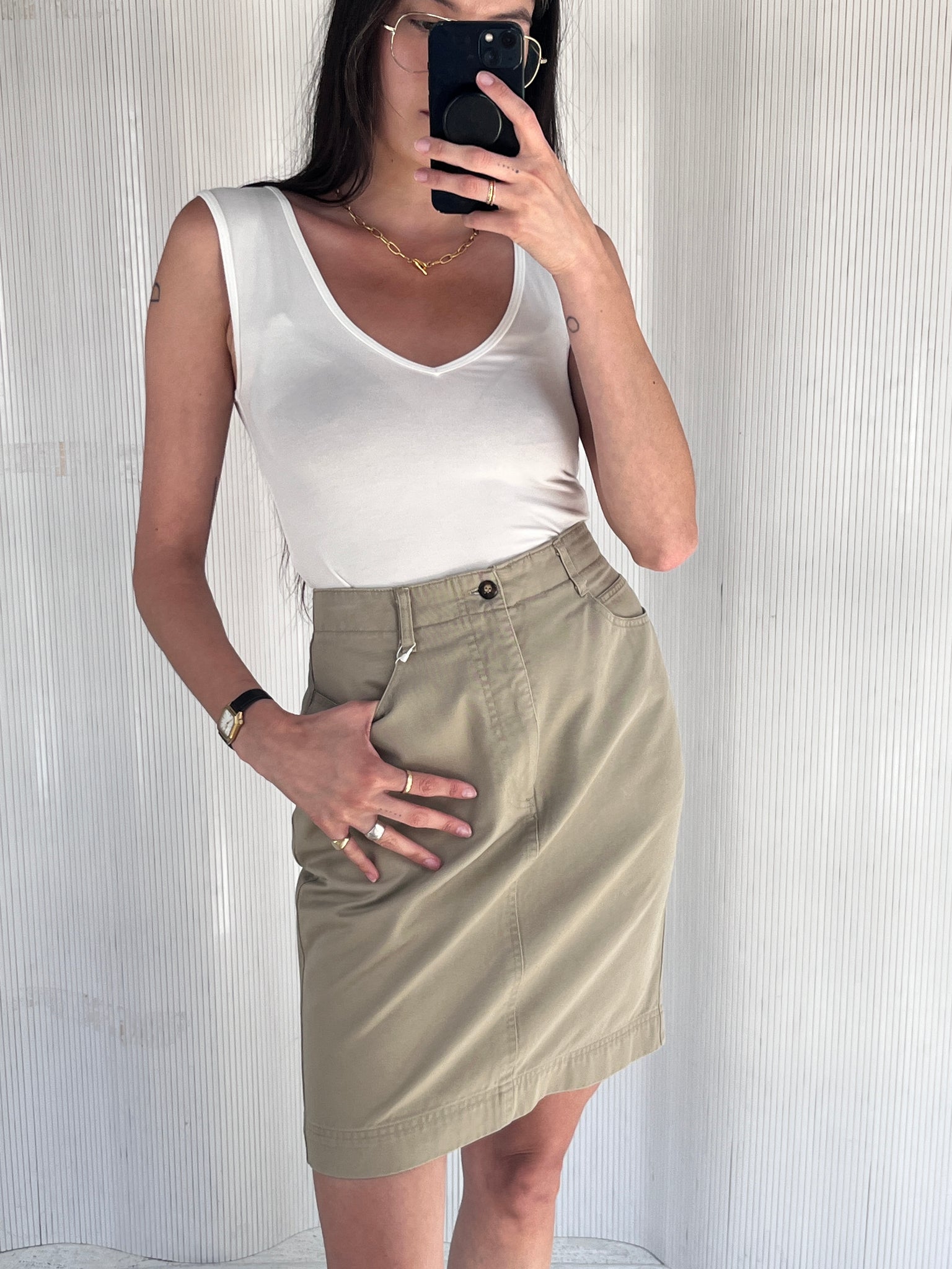 Gap Khaki Skirt, 5/6