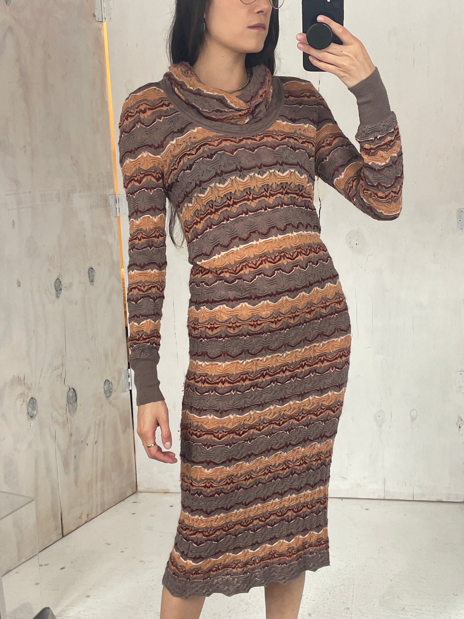 Missoni 00s Turtleneck Dress