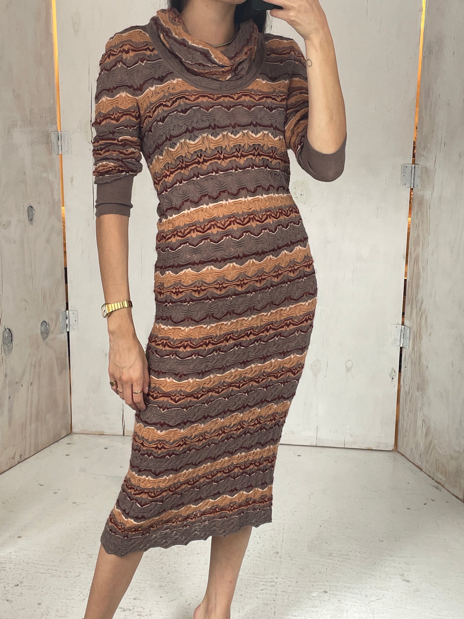 Missoni 00s Turtleneck Dress