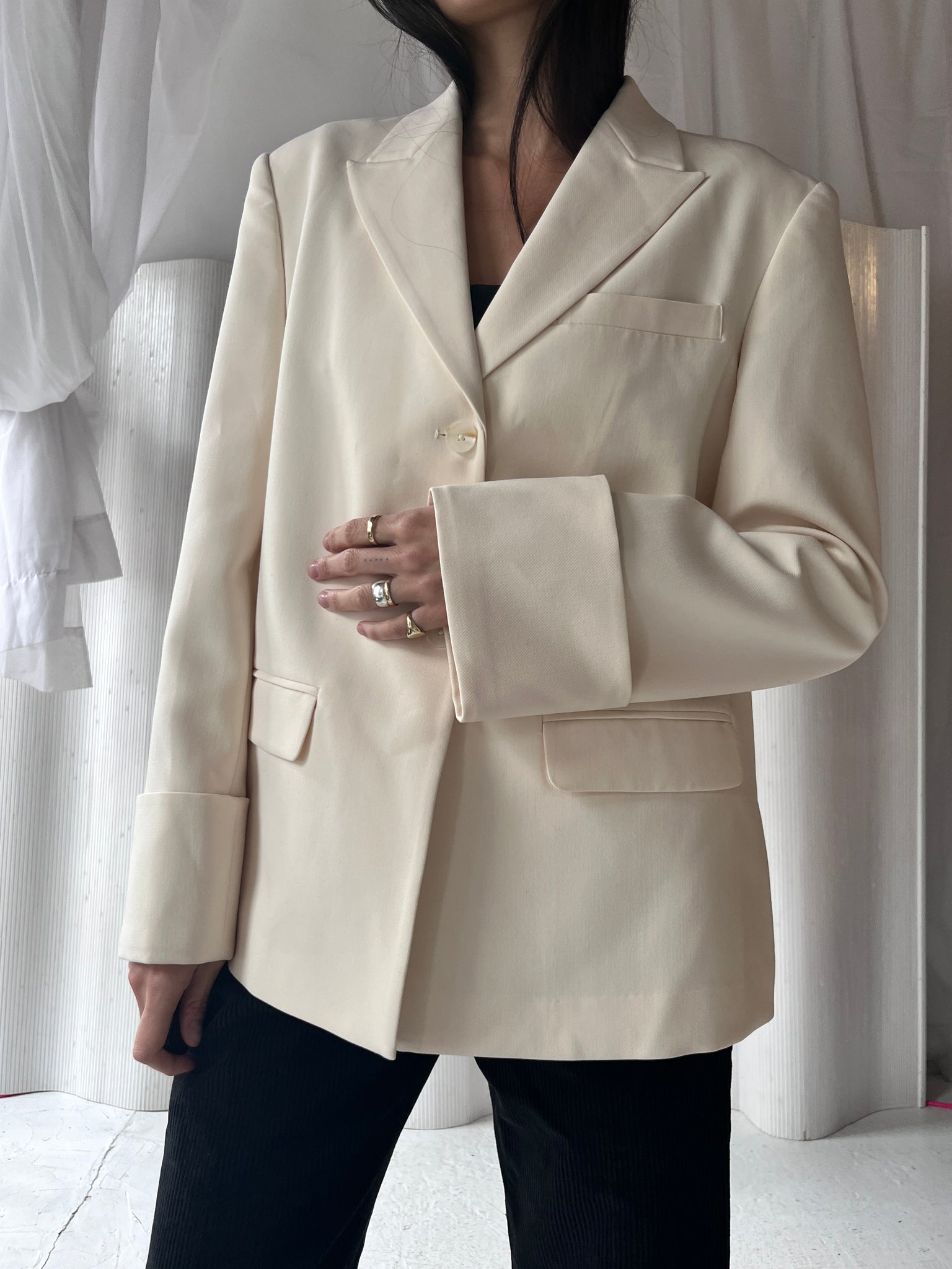 Aligne cream blazer