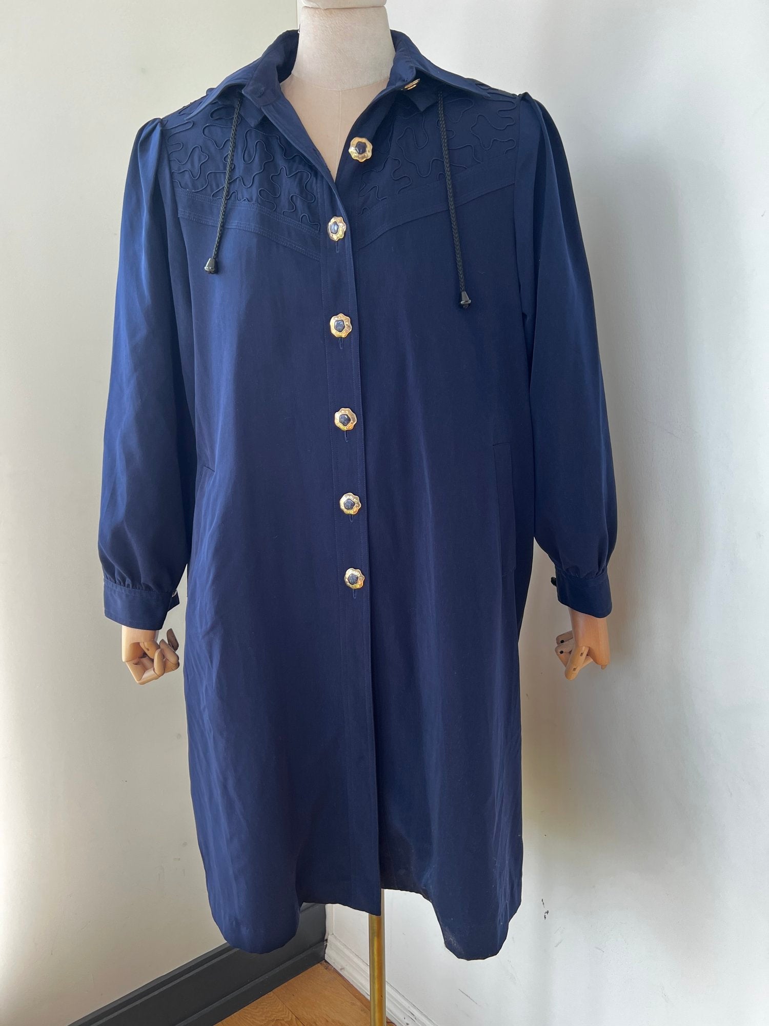 Rare Sherpa-lined Navy Trench