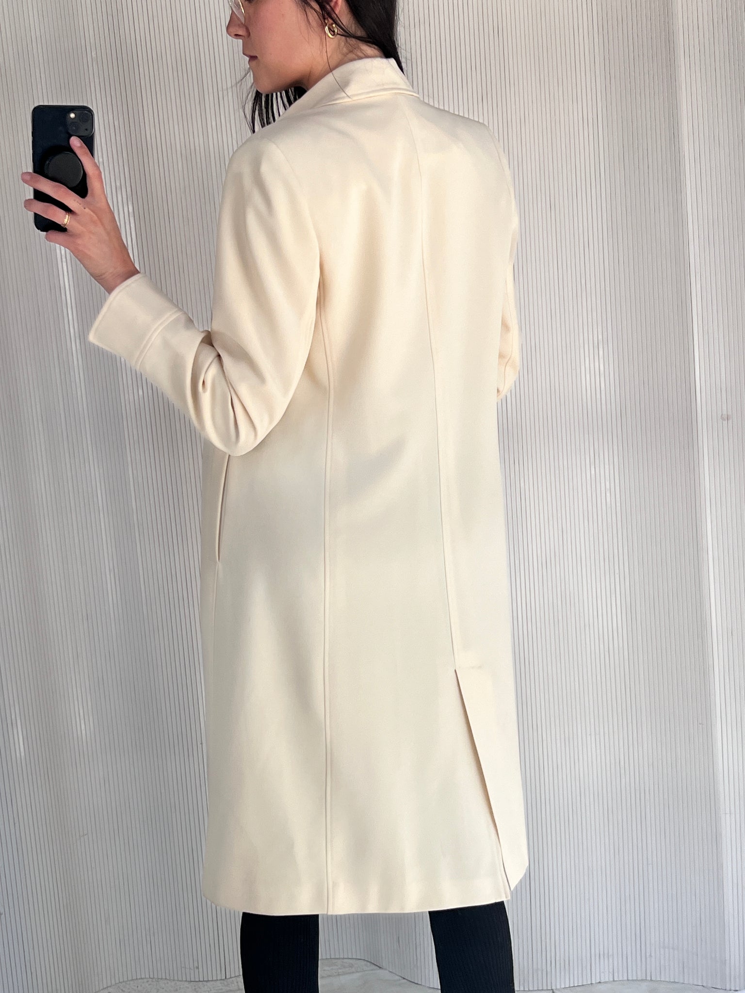 David Emanuel Cream Coat