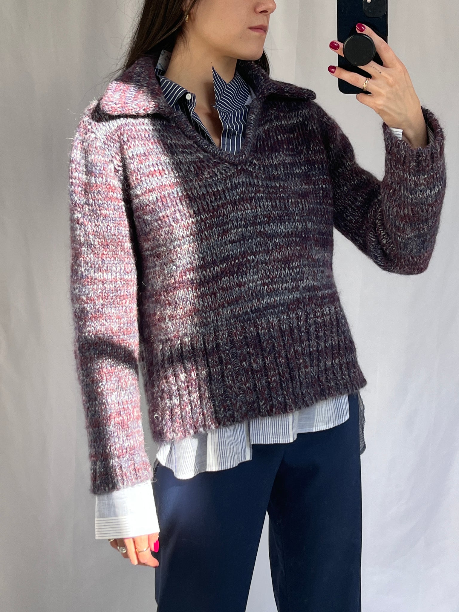 Carlota Cahis mixed knit sweater