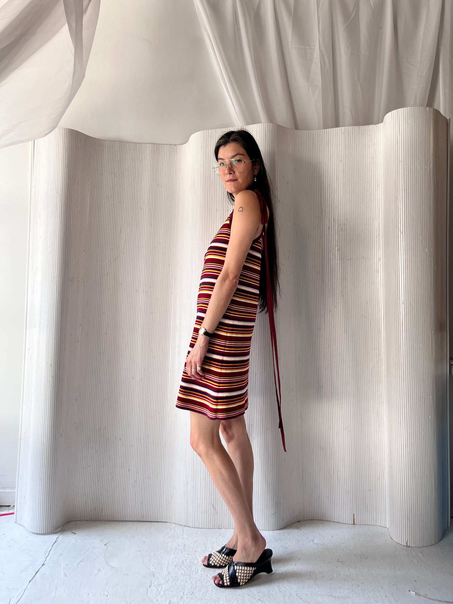 Alanui knit stripe dress