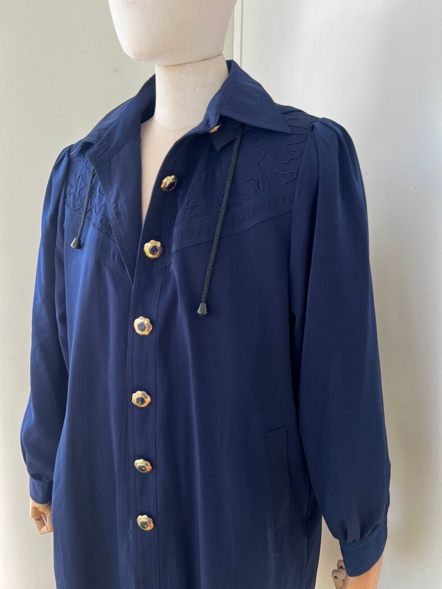 Rare Sherpa-lined Navy Trench