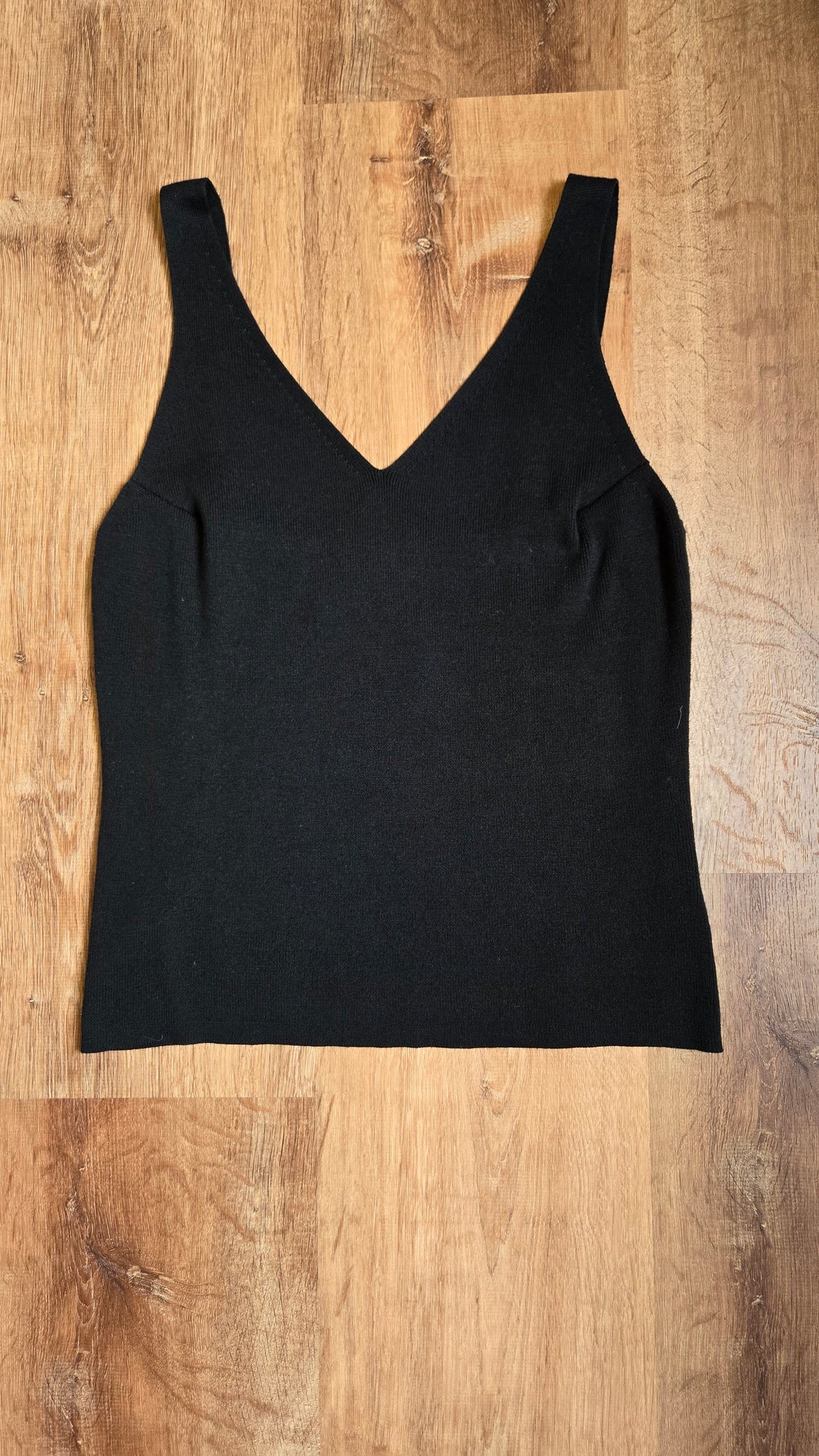 Pierre Cardin black knit tank