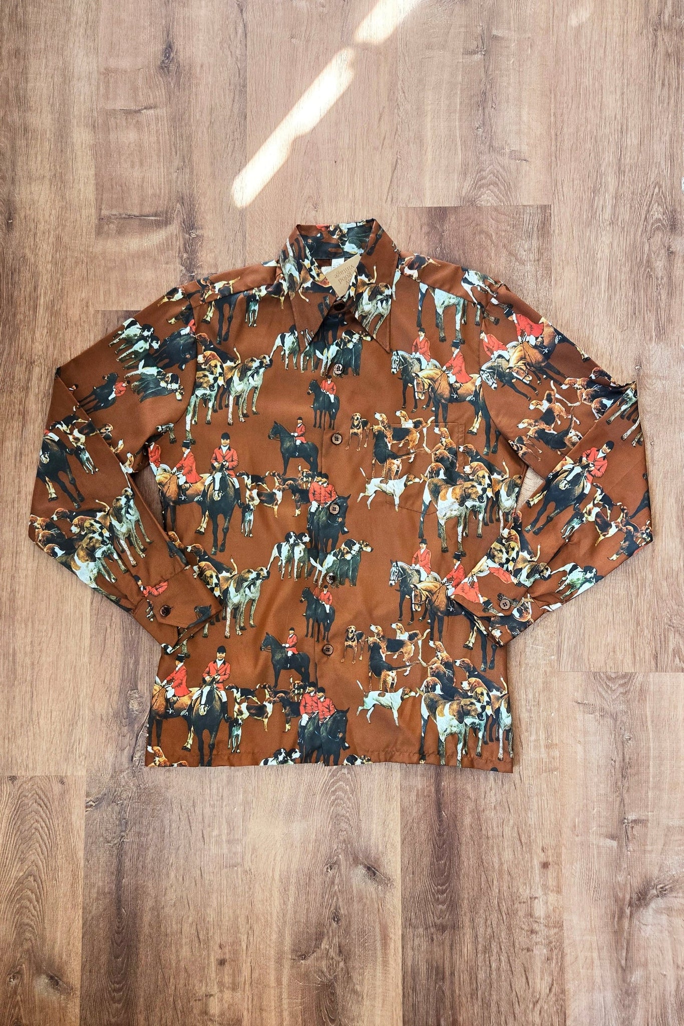 Fox hunt photo print shirt