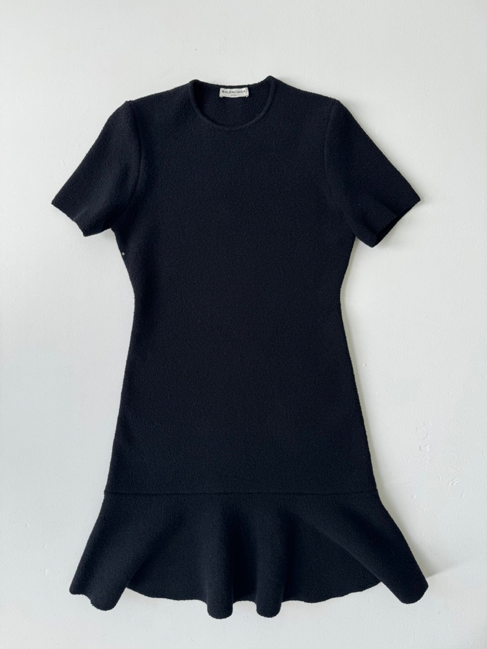 Balenciaga Silk Blend Ruffle Dress