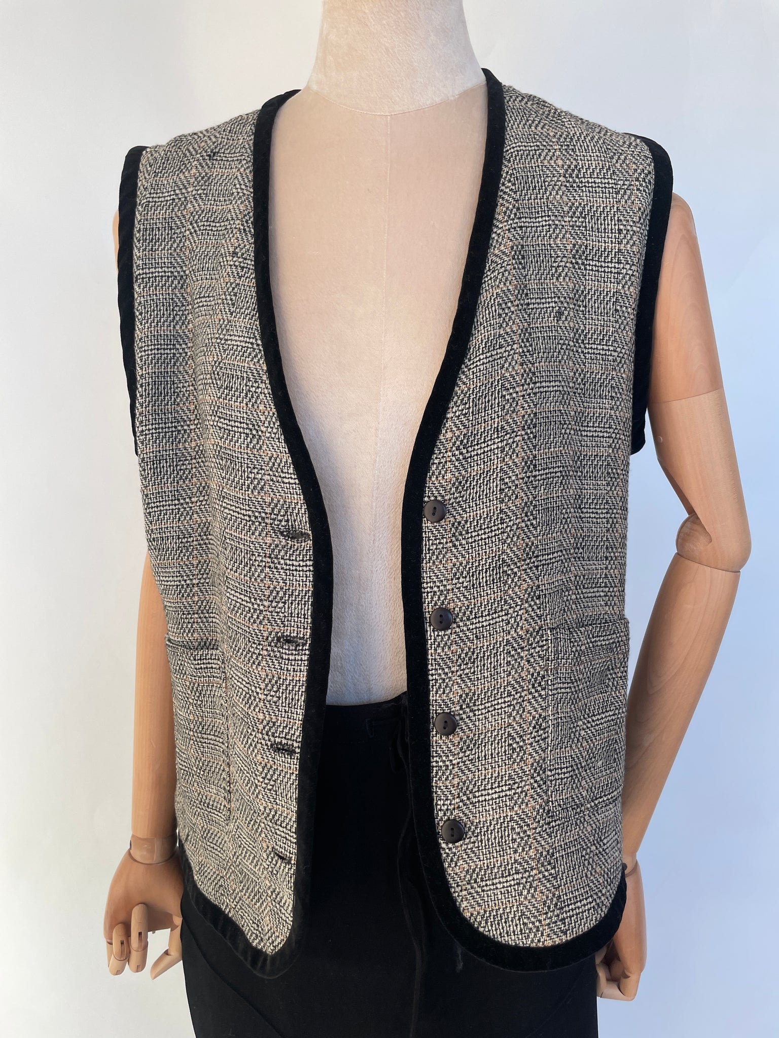 Tweed Glen Plaid Vest