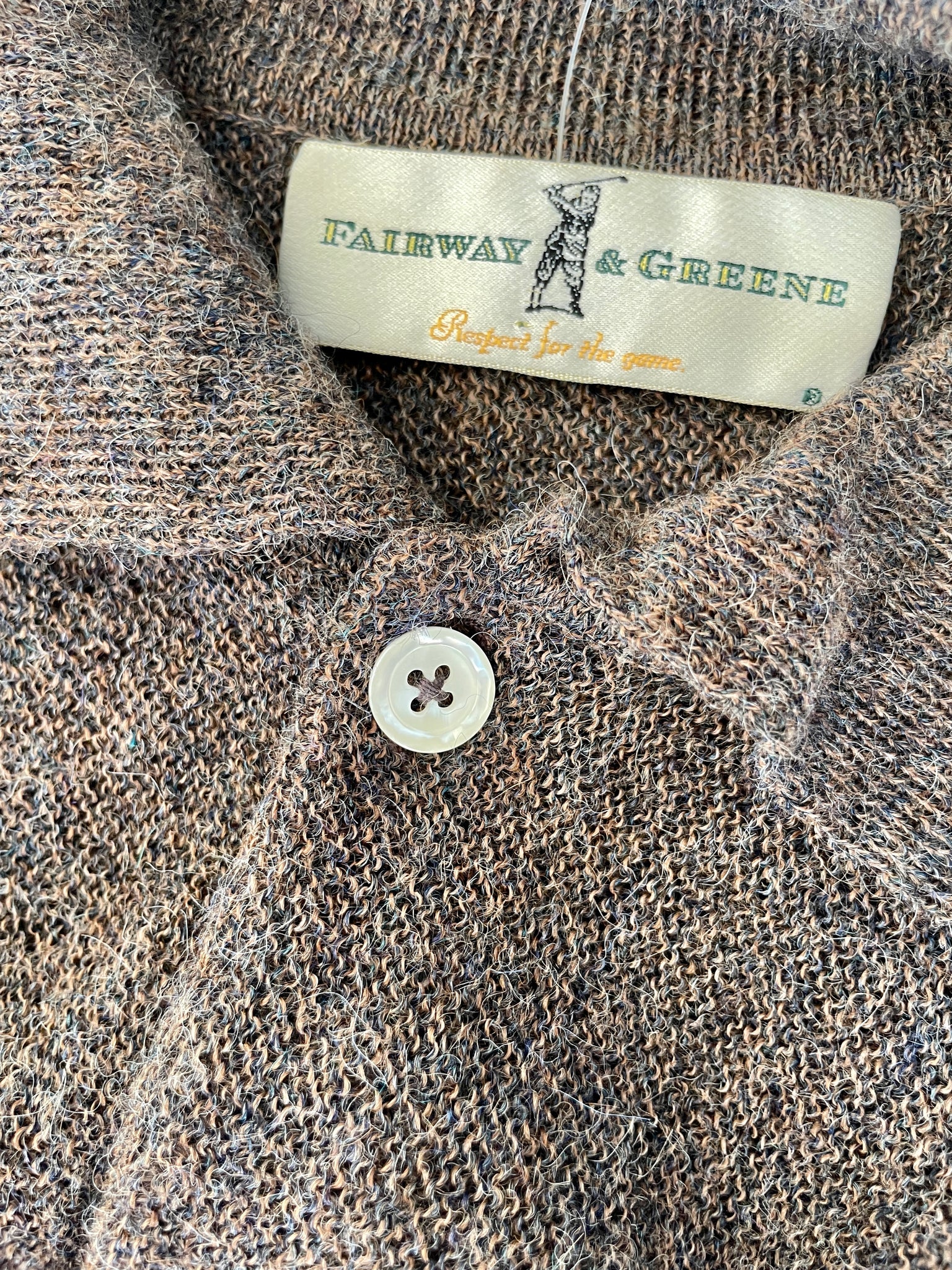 Marled Taupe Golf Sweater