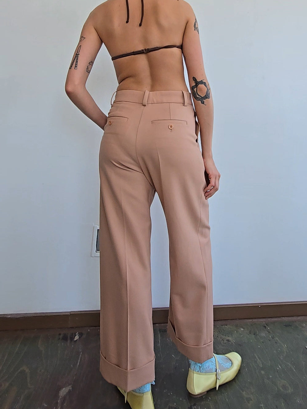 Chloe Rose Peach Trousers