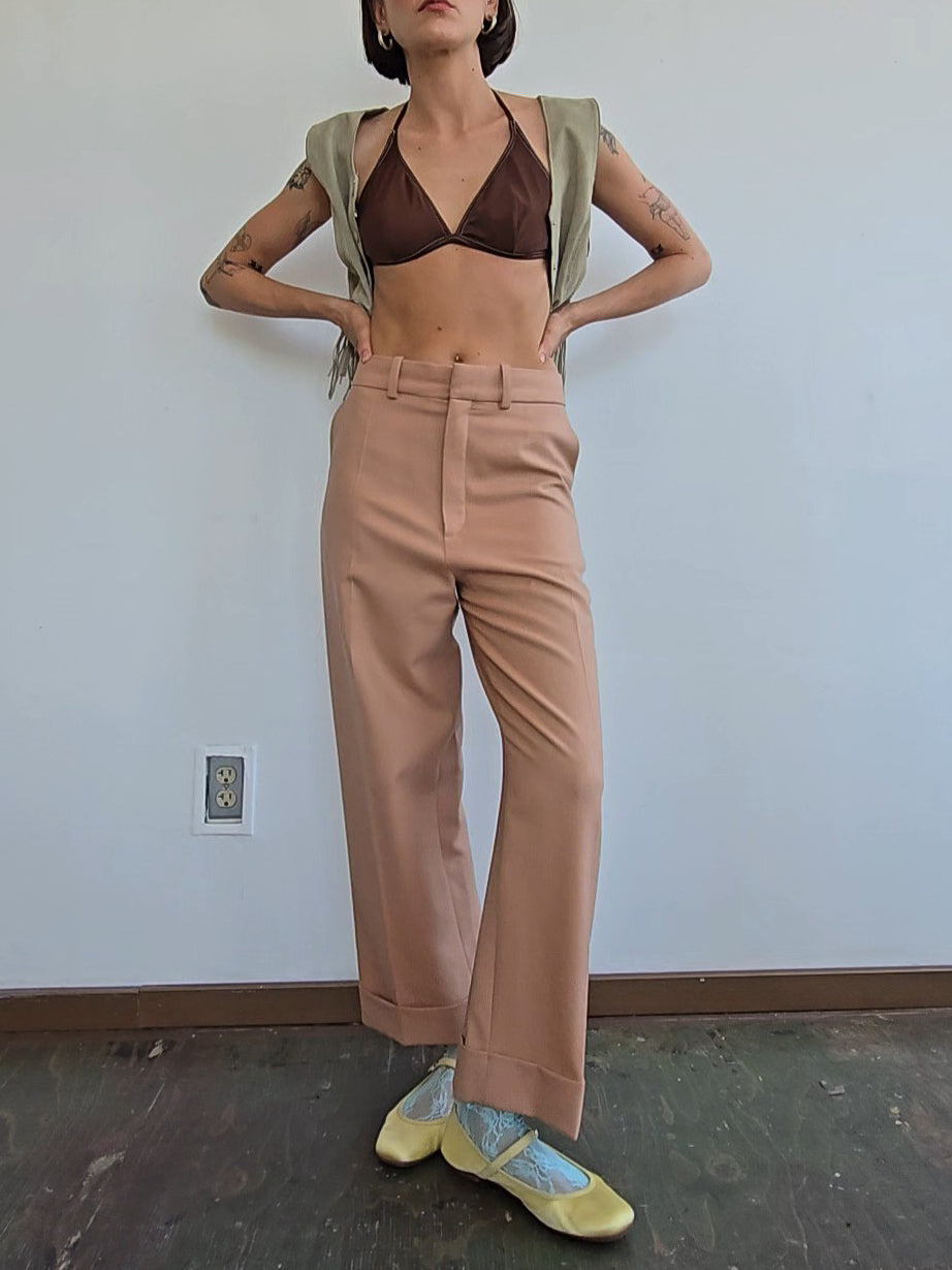 Chloe Rose Peach Trousers