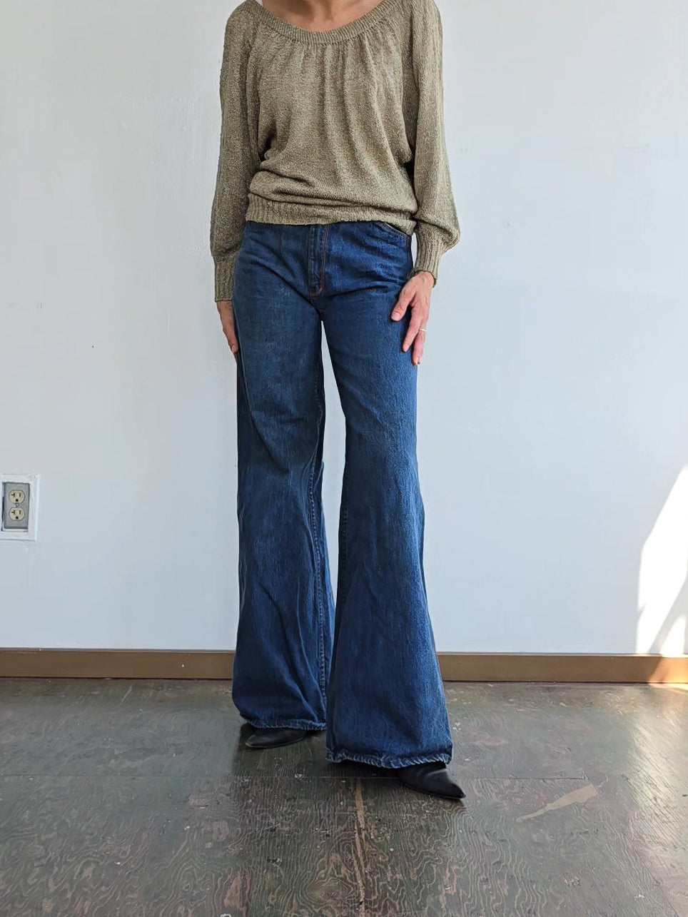 1970s Wide Leg Denim