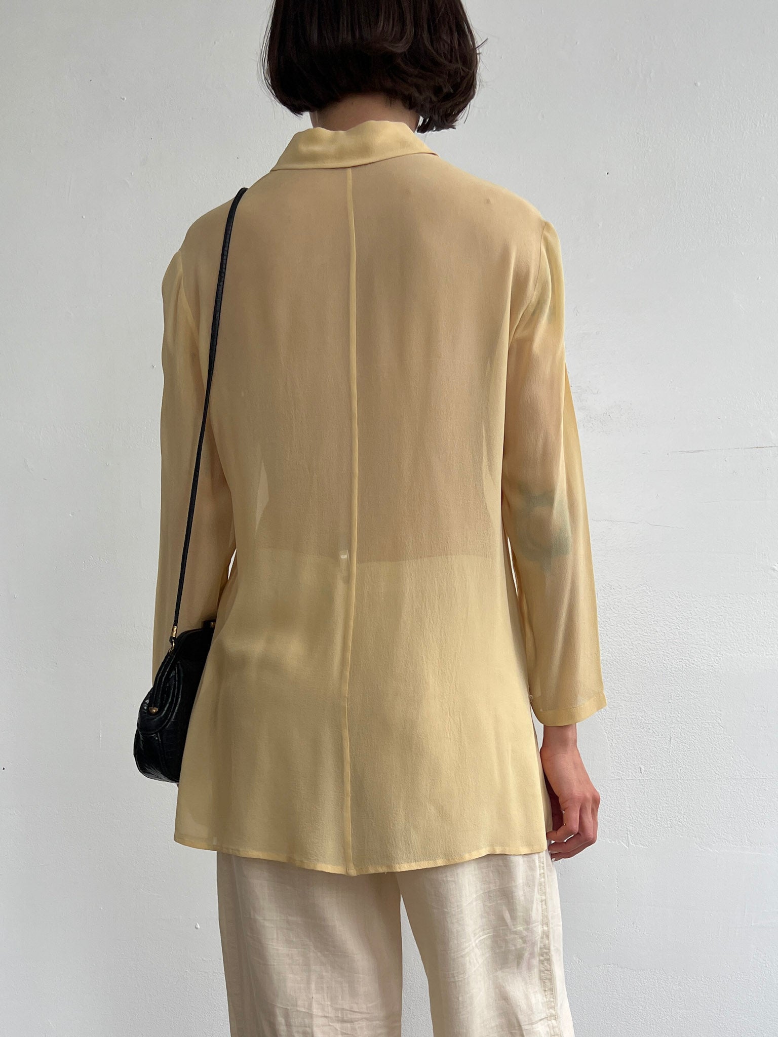 Butter Sheer Silk Blouse