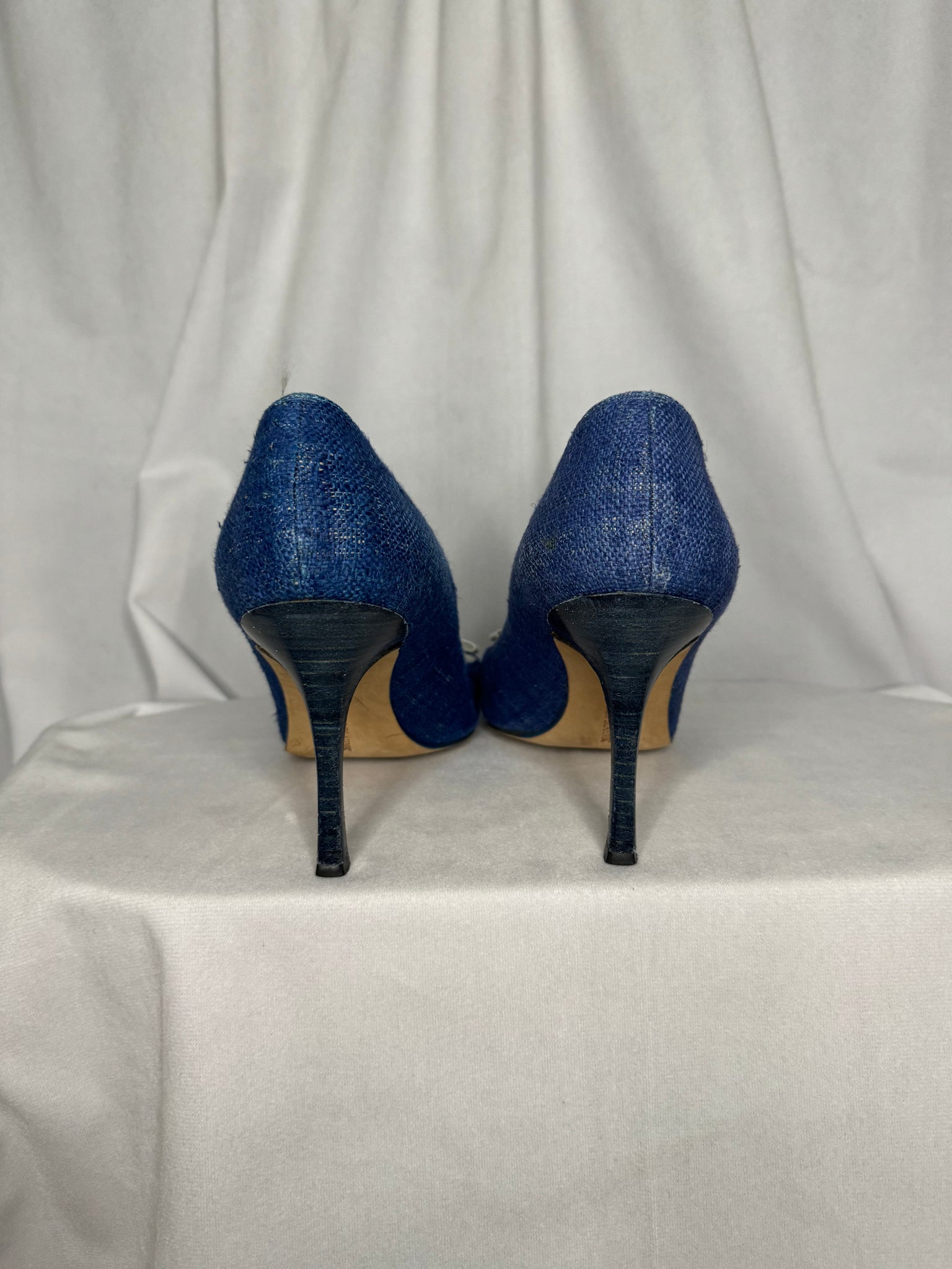 Manolo Blahnik Blue Stiletto Heel