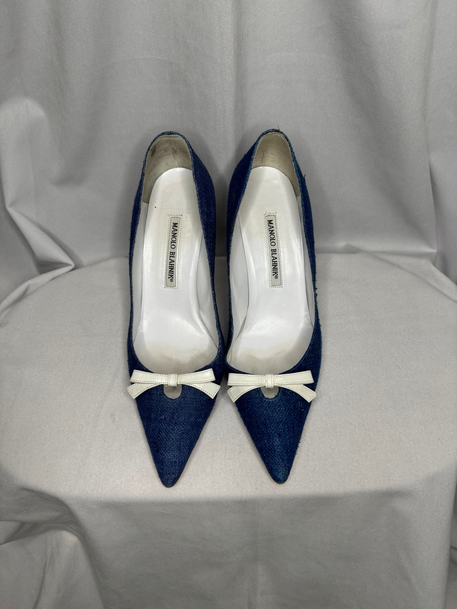 Manolo Blahnik Blue Stiletto Heel