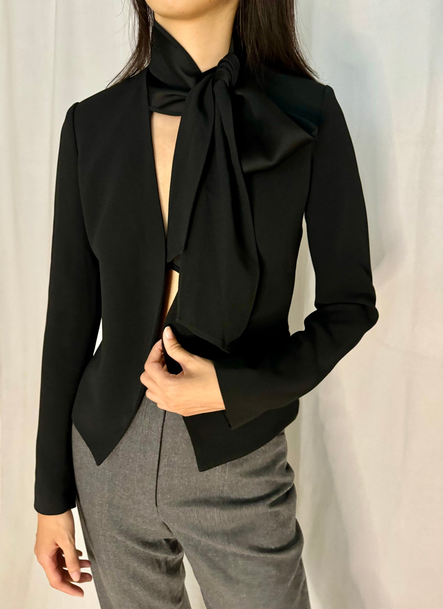 Vanessa Bruno Tie-Neck Evening Jacket