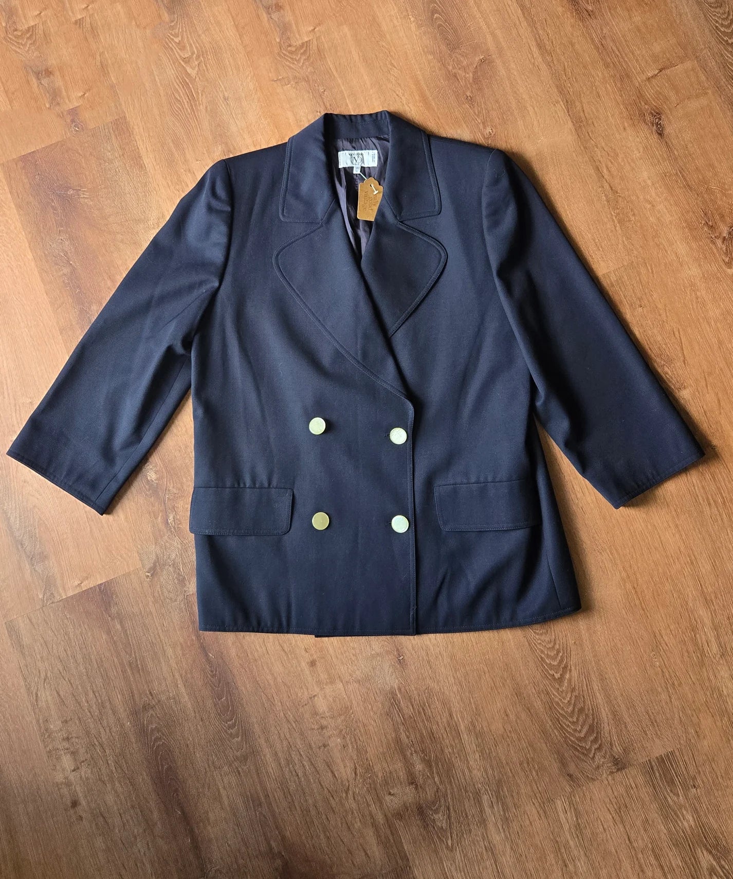 Valentino navy trapeze jacket