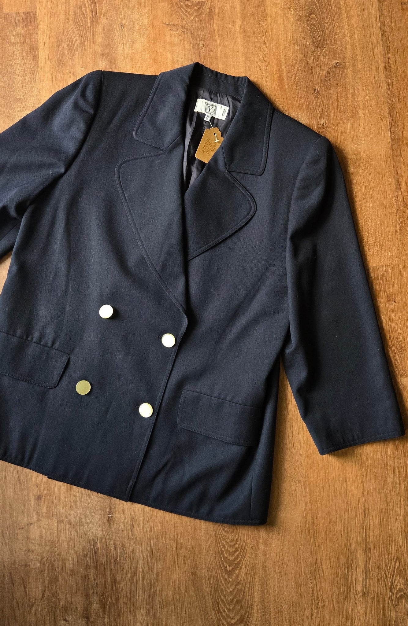 Valentino navy trapeze jacket