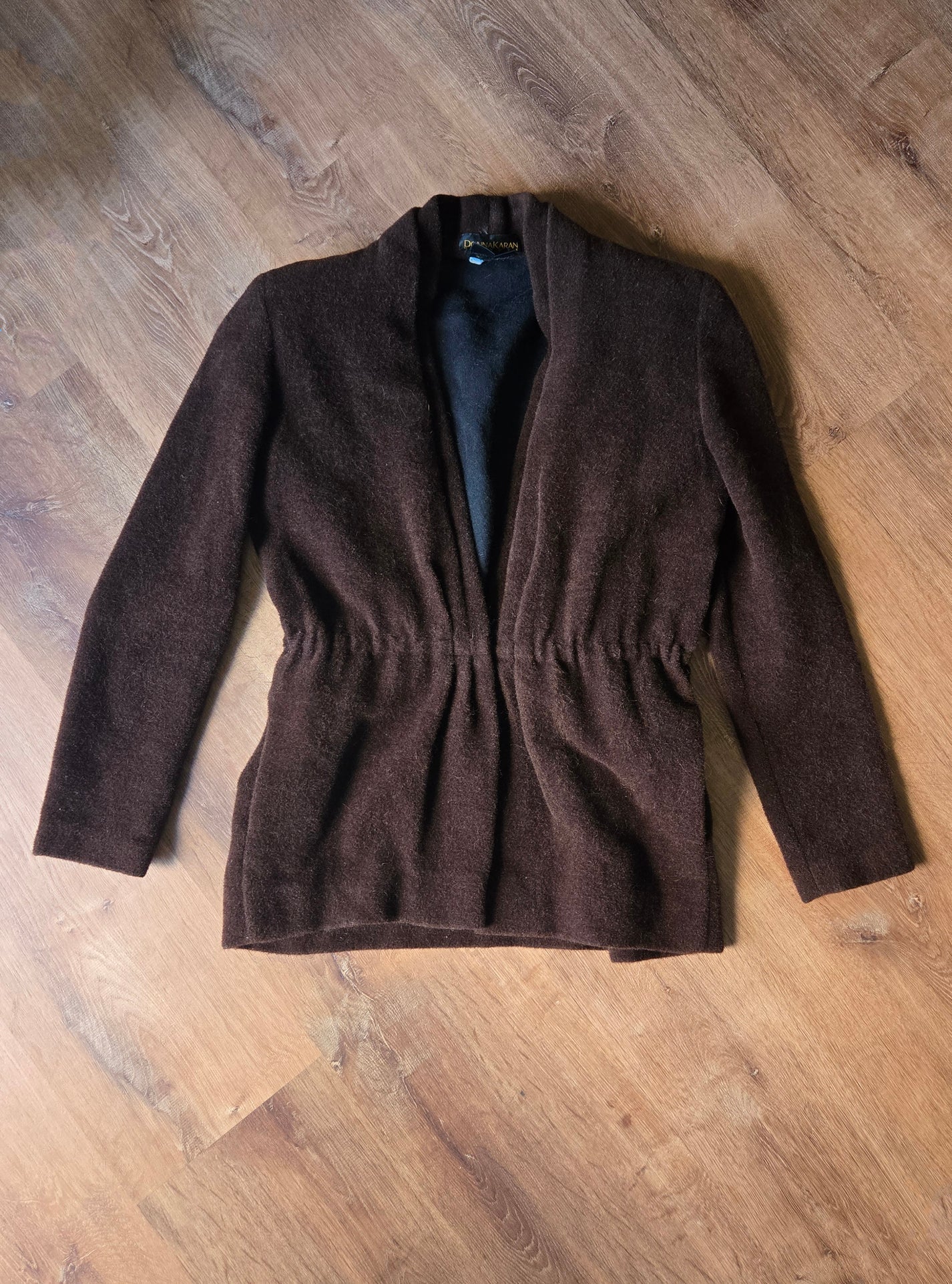 Donna Karan brown mohair jacket