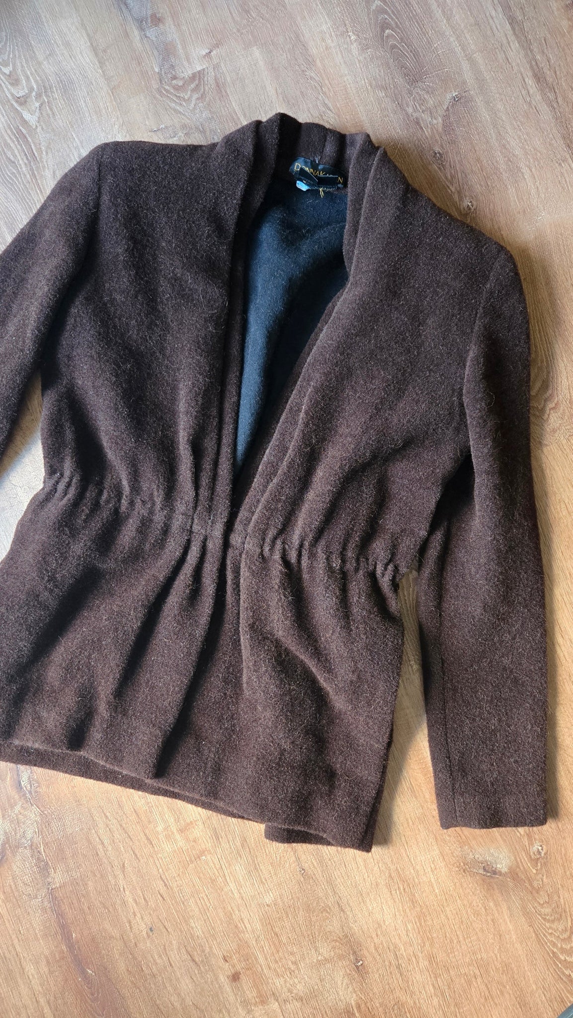 Donna Karan brown mohair jacket