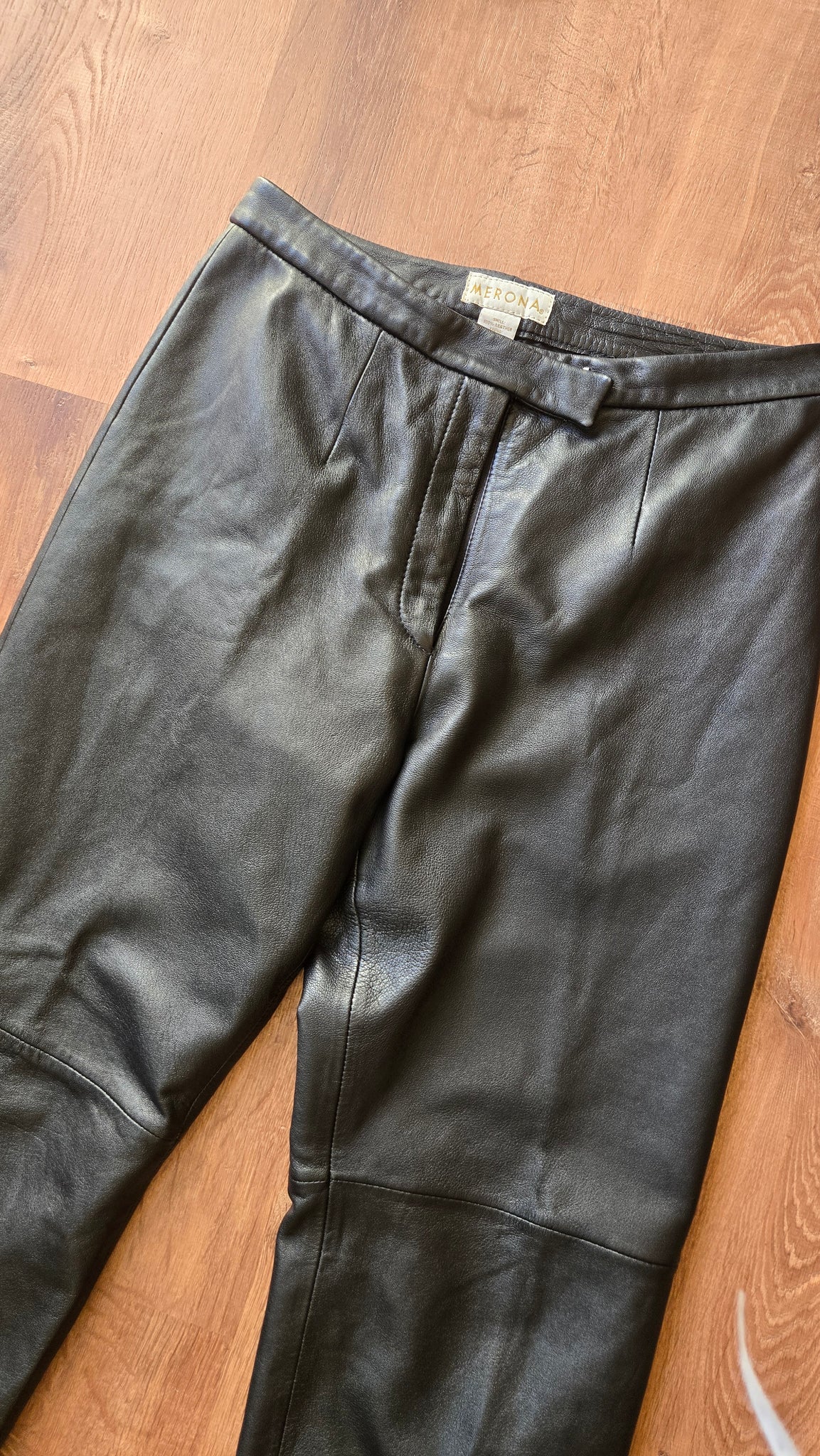 Black leather pants