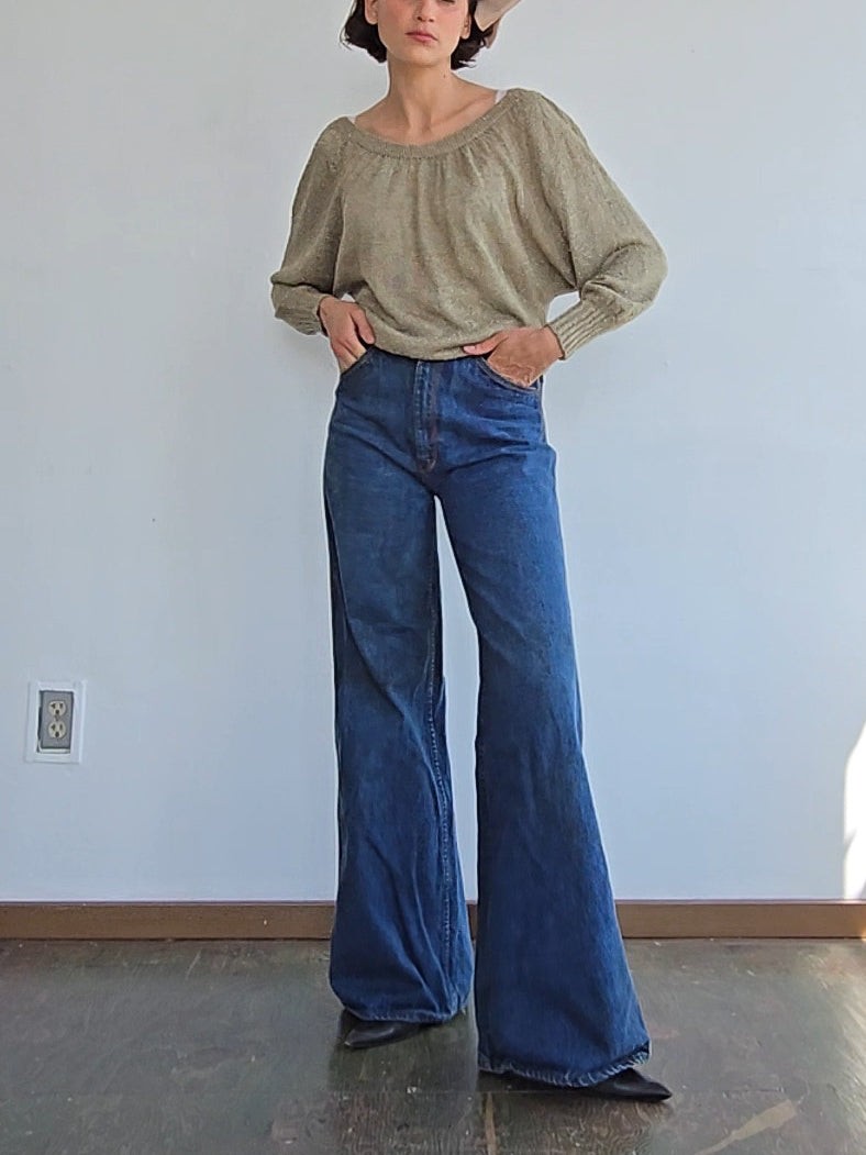 1970s Wide Leg Denim