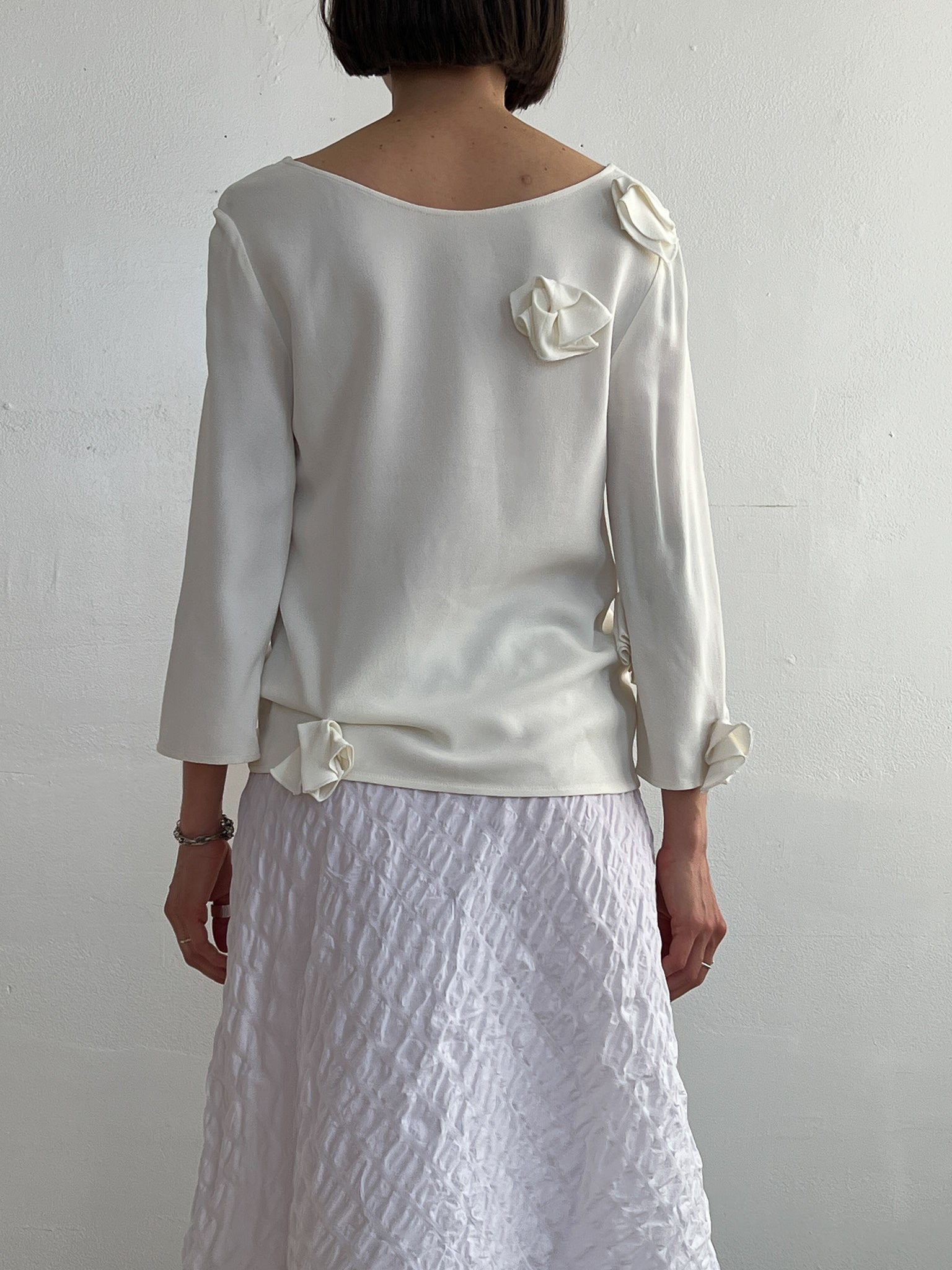 Jil Sander Rosette Bloom Blouse