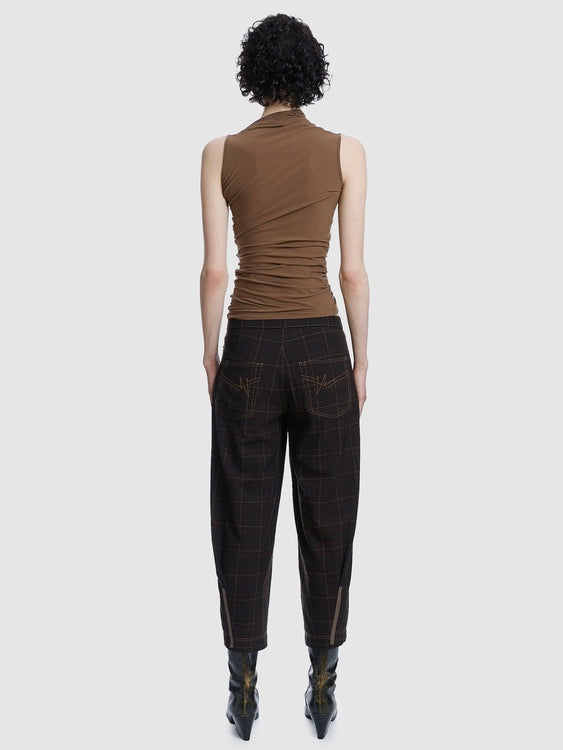 Cop Copine Checkered Trousers