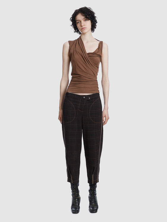 Cop Copine Checkered Trousers