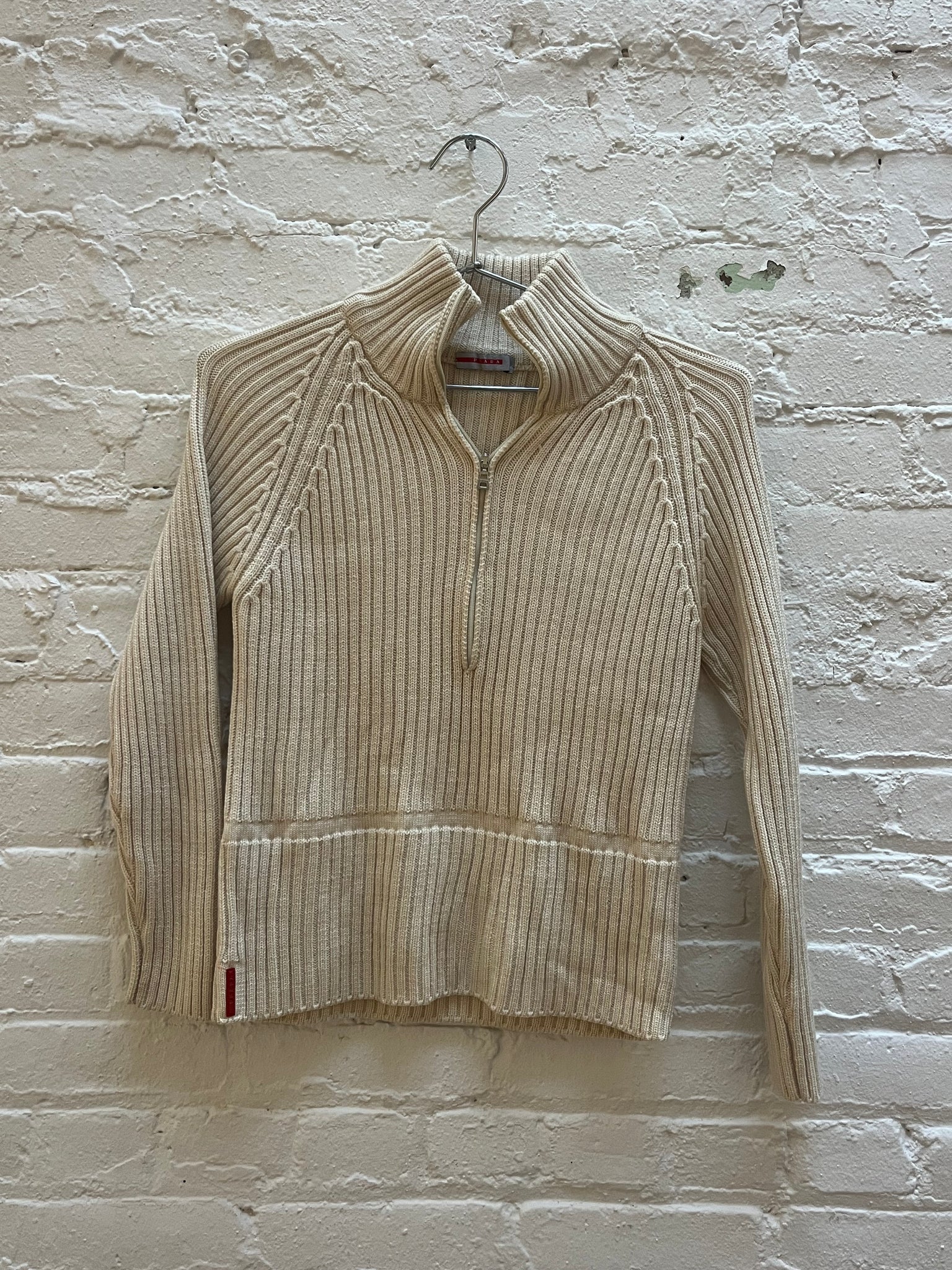 Prada Quarter Zip Sweater