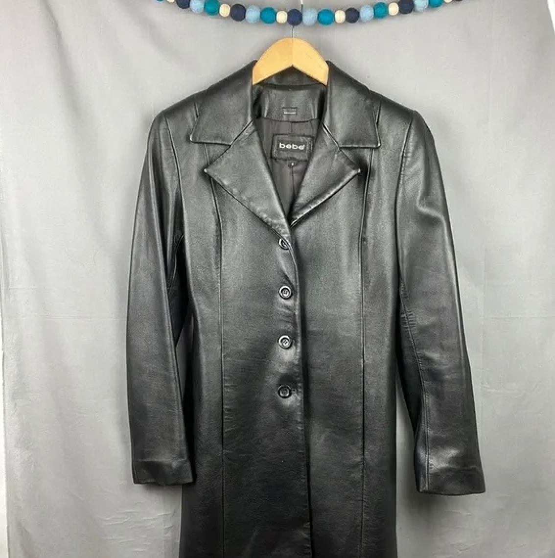 Bebe Leather Coat