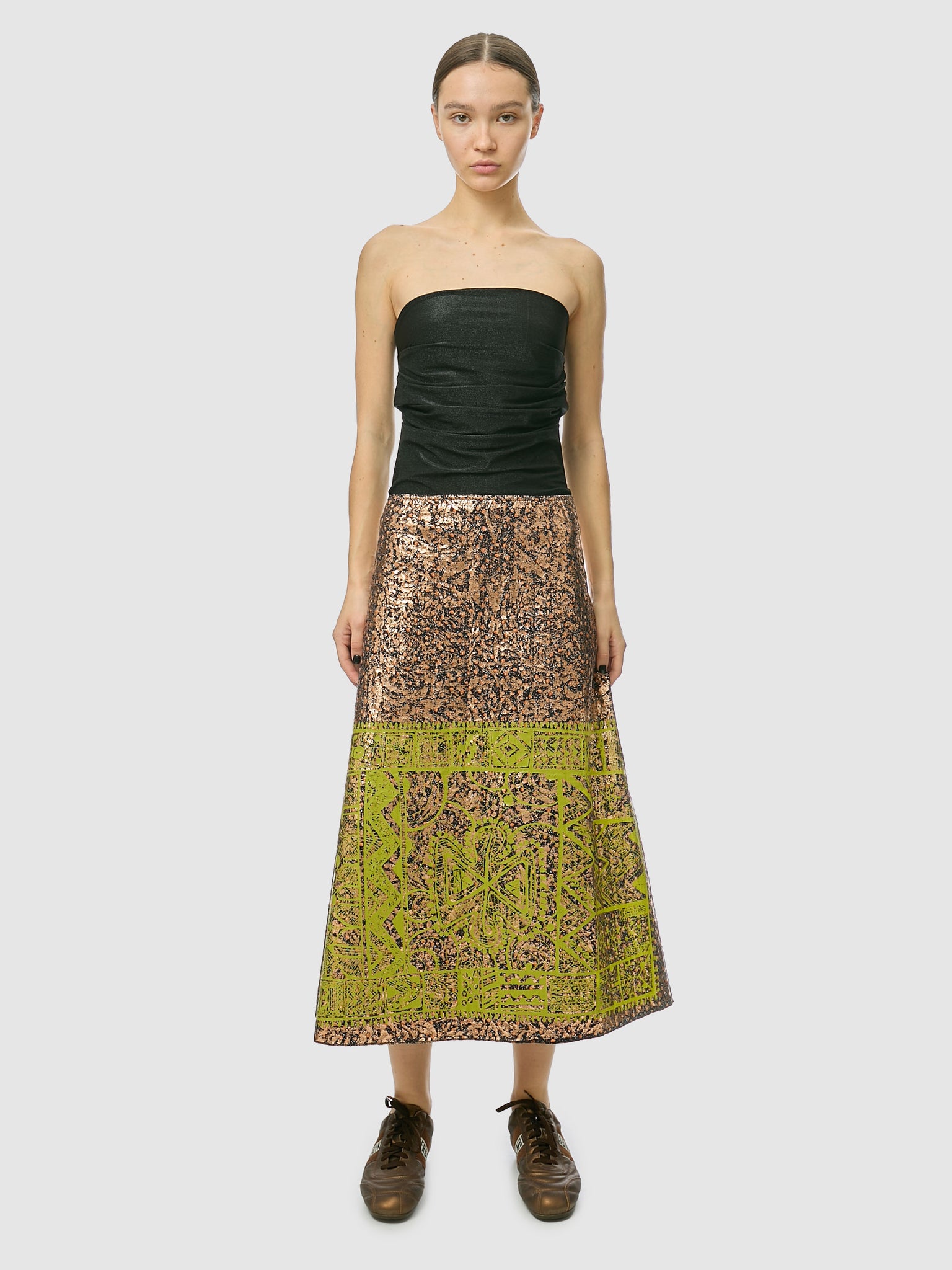 Cultura Quilted Maxi Skirt