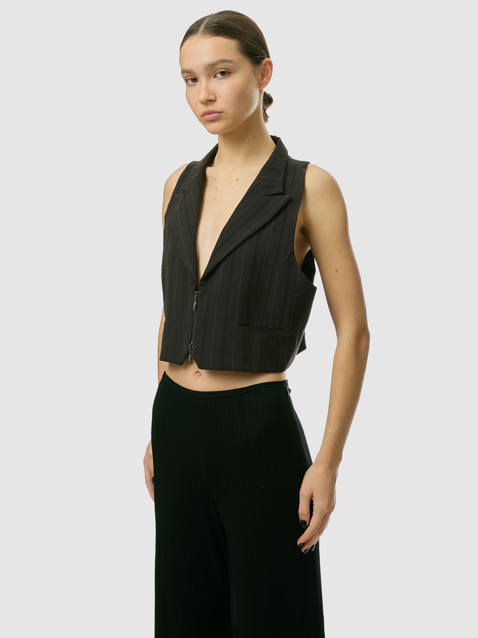 Sarah Pacini Cropped Vest