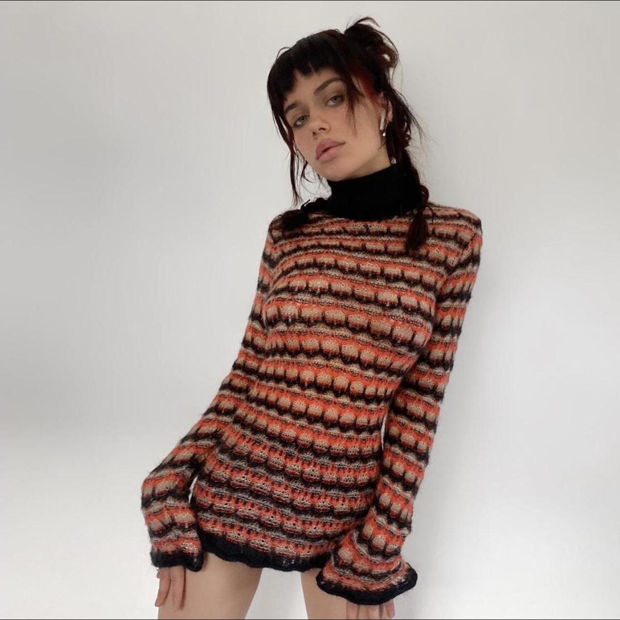 Christian Lacroix Orange and Brown Jumper