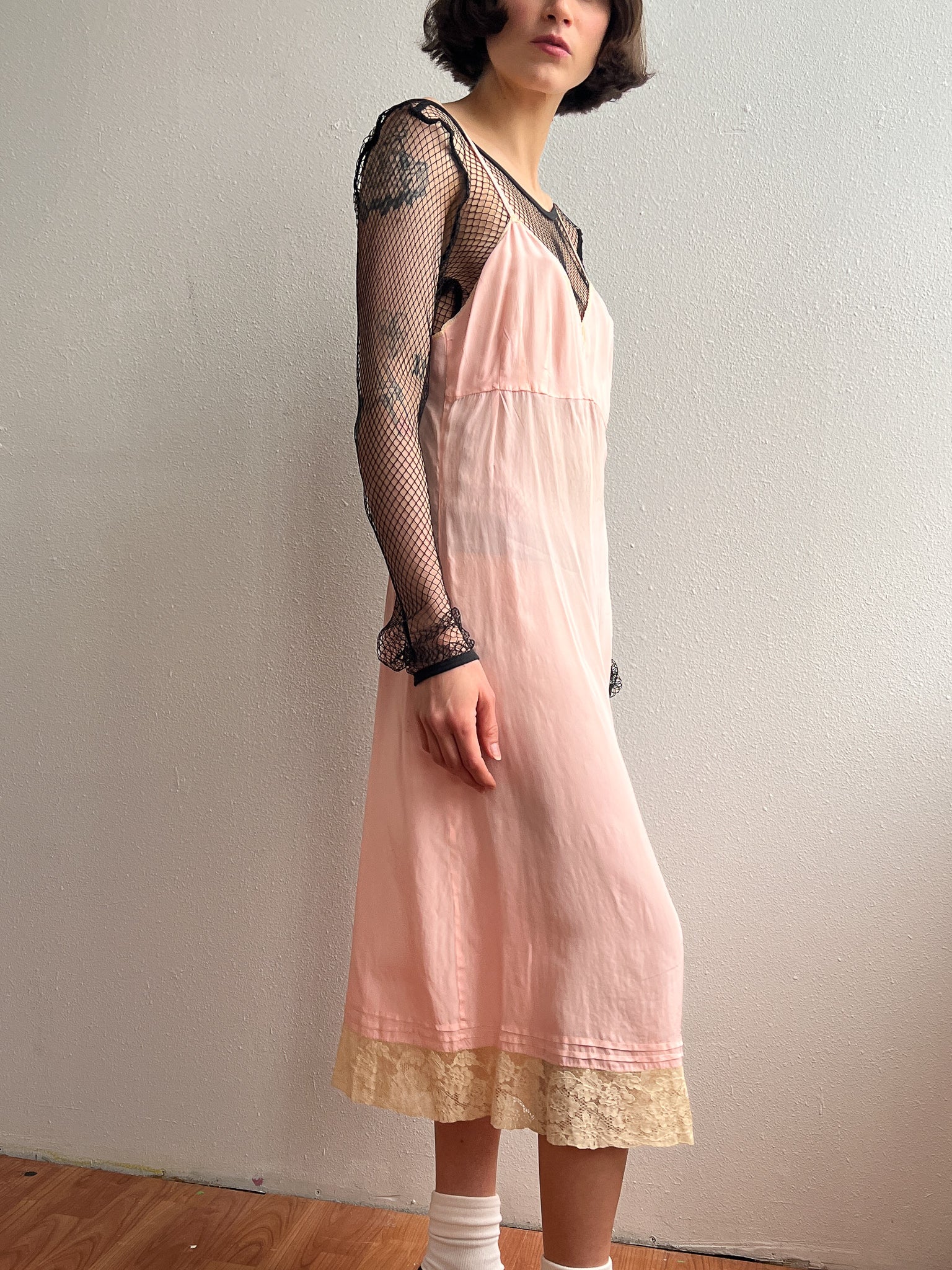 Antique Pink Silk Jumpsuit