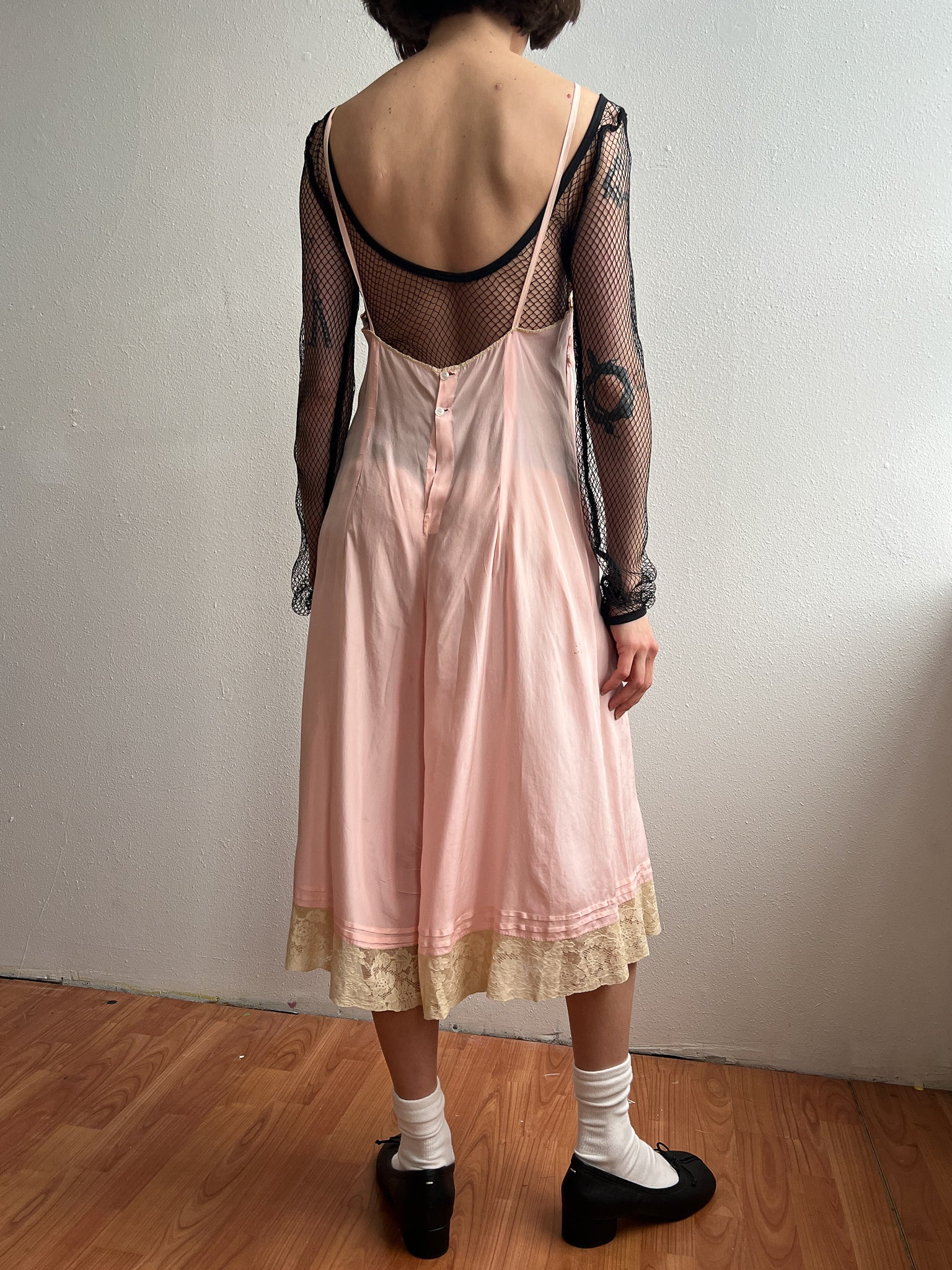 Antique Pink Silk Jumpsuit