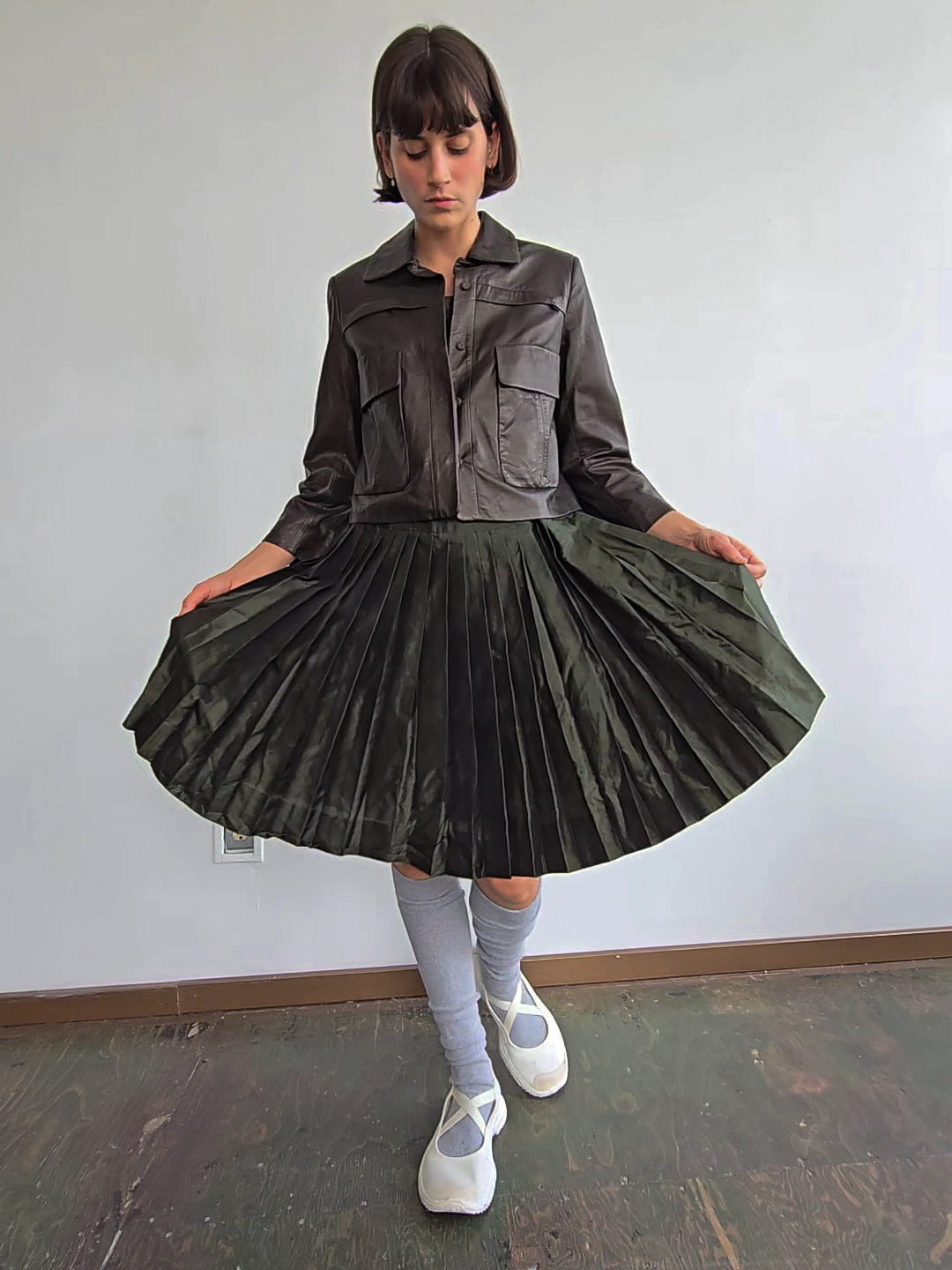 Moss 1960s Drop Pleated Dress