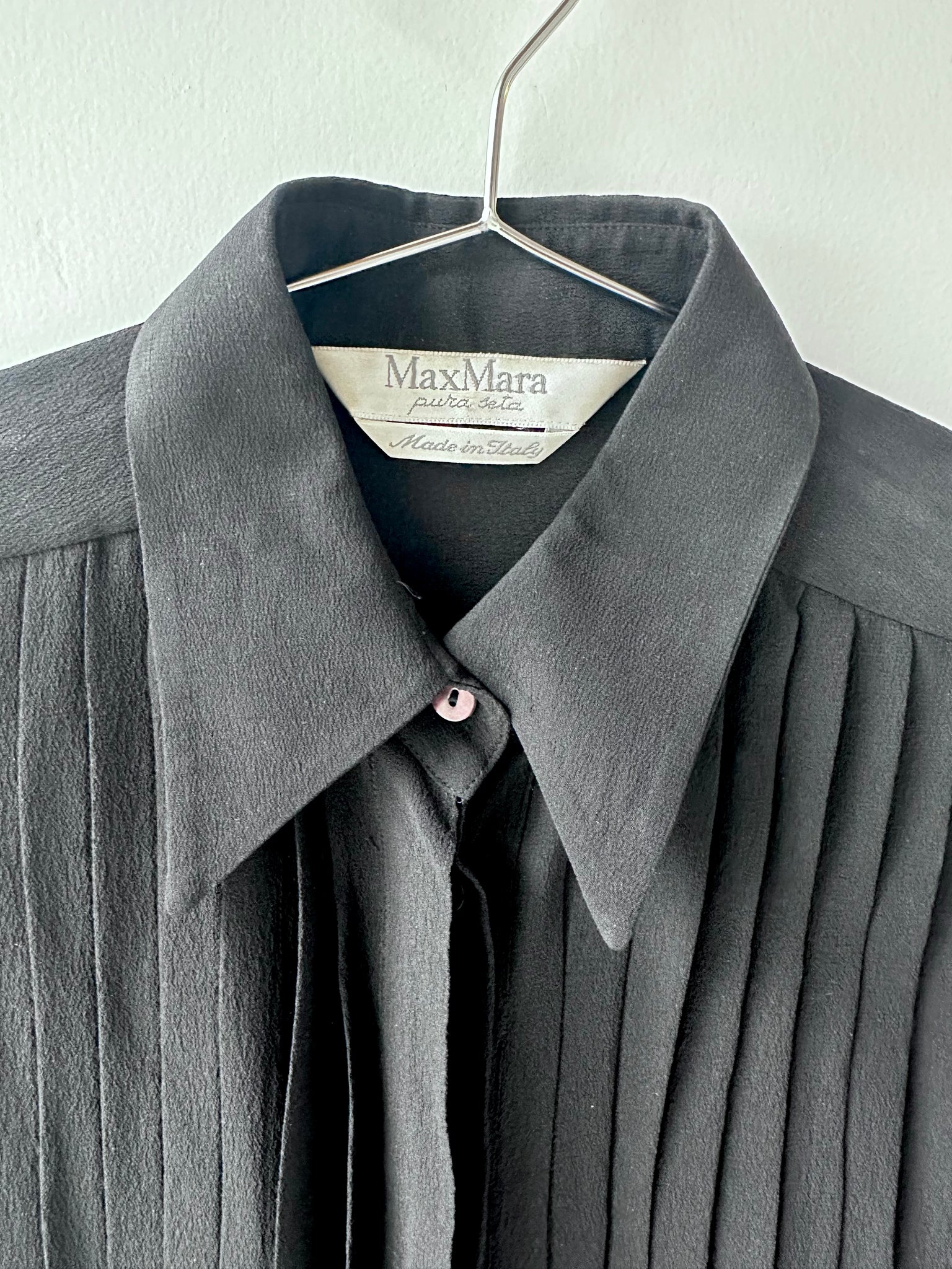 Max Mara Chiffon Tux Blouse