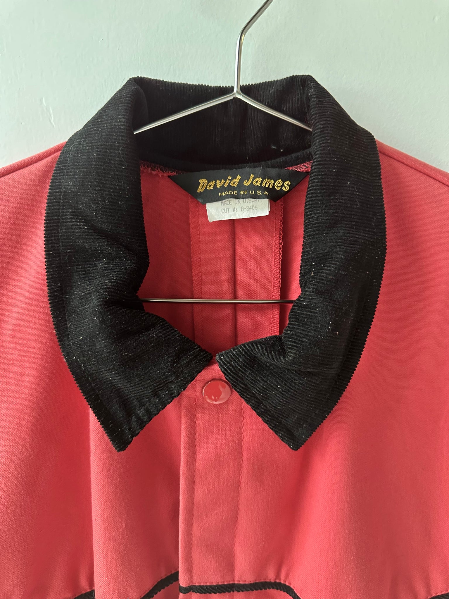 1940s Red Barn Jacket Maxi Trench