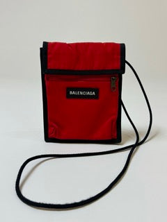 Balenciaga Red Explorer Pouch