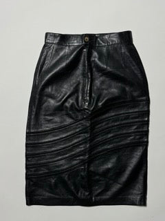 Loewe Vintage Leather Pencil Skirt