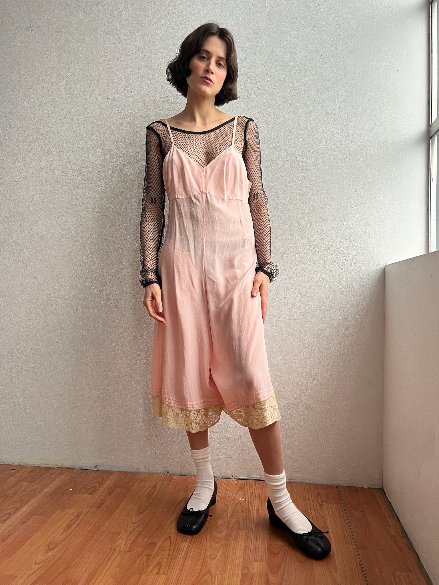 Antique Pink Silk Jumpsuit