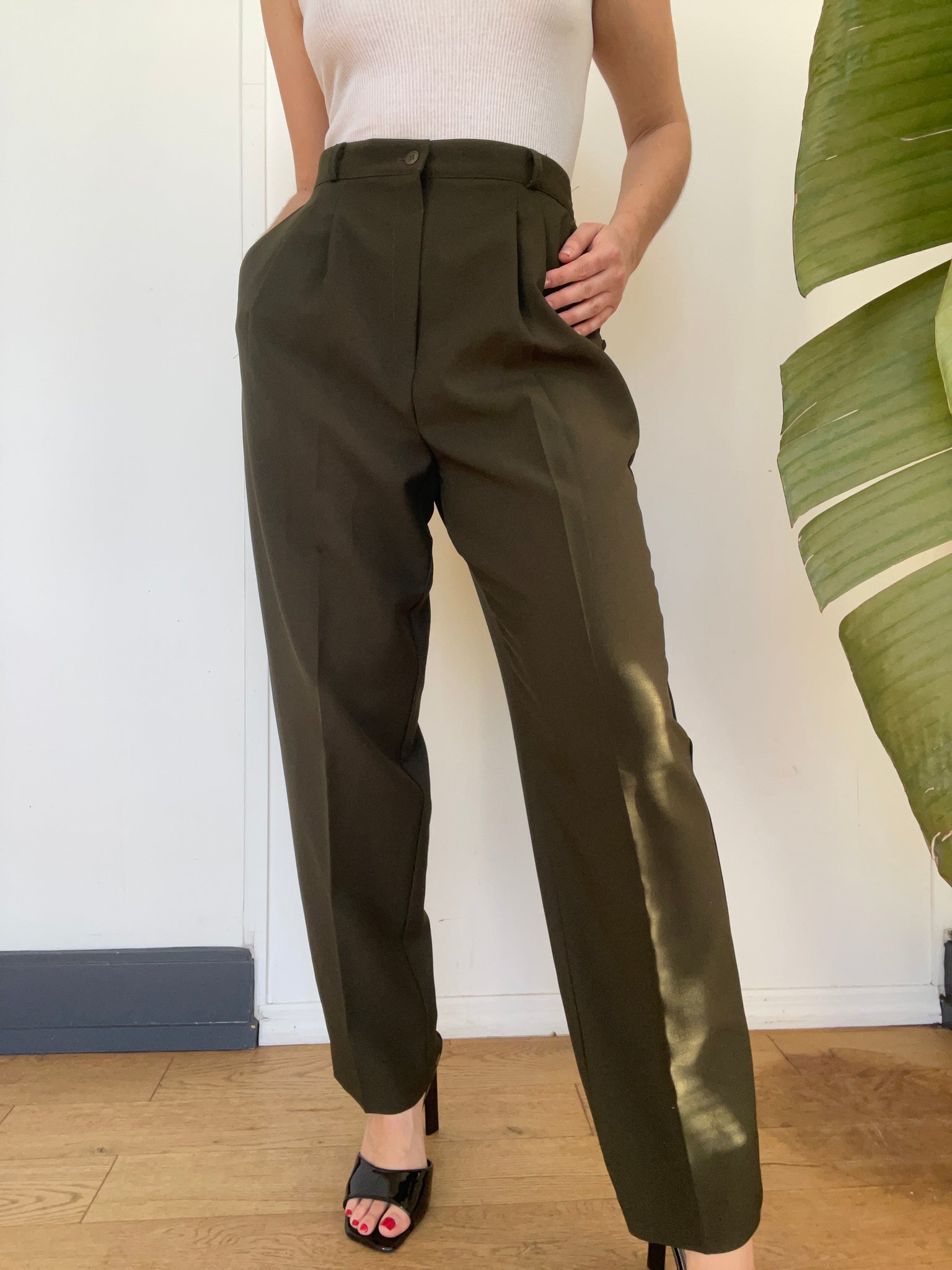 Olive Tapered Trouser