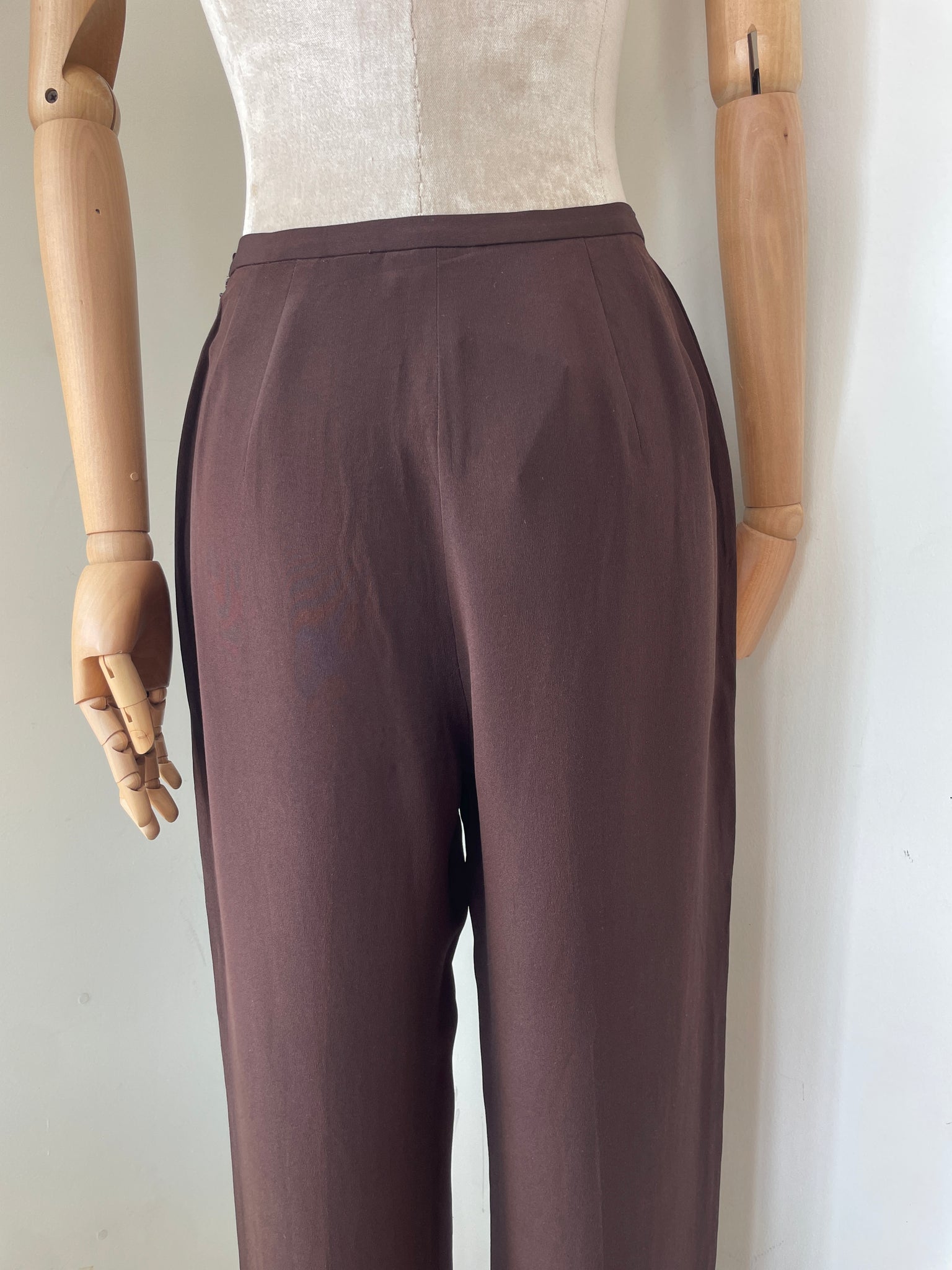 Silk Tapered Trouser