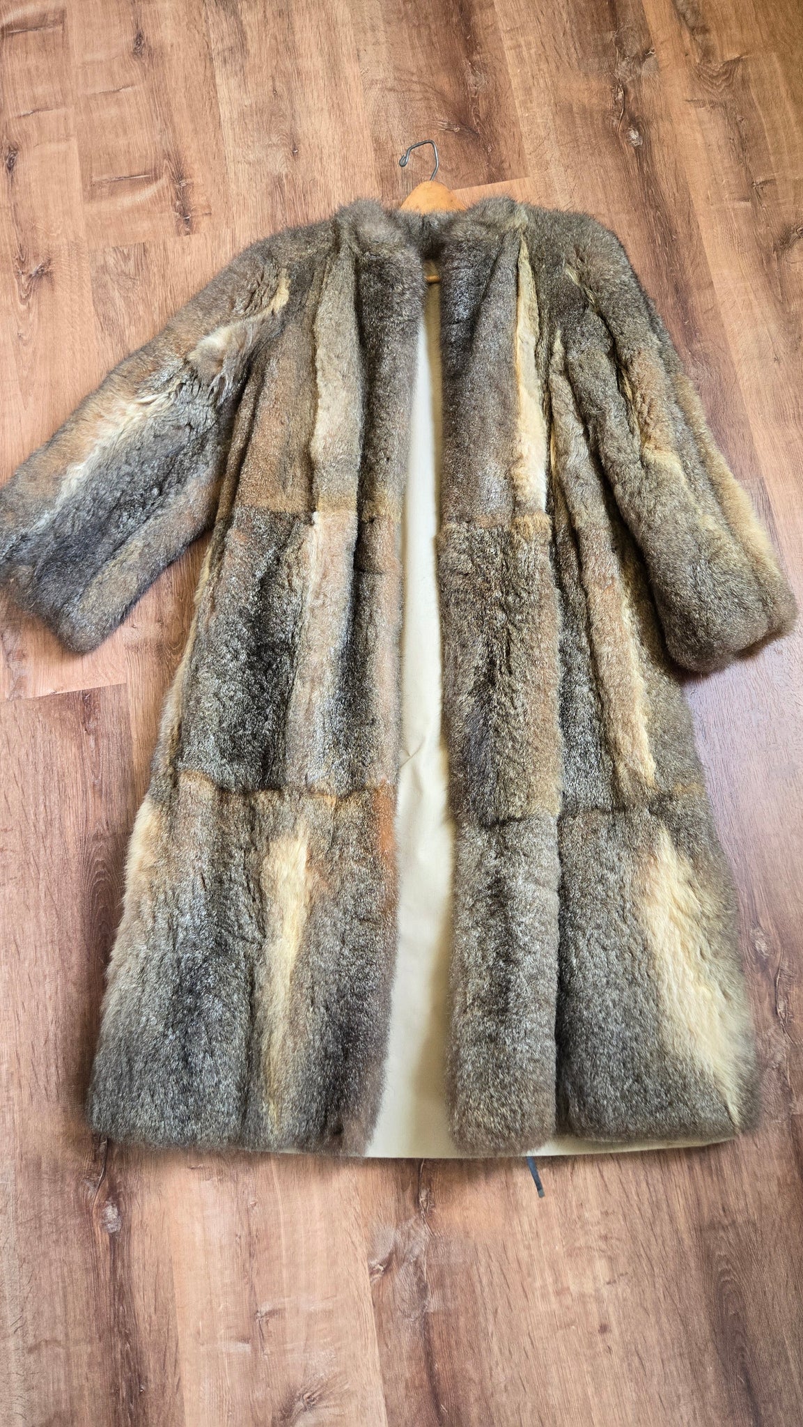 Full length fur coat